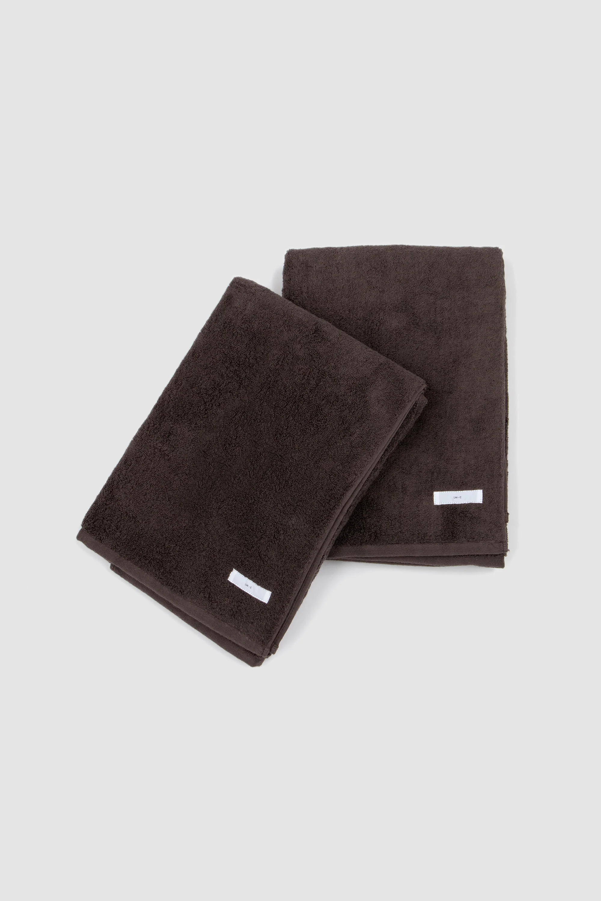 X Imabari Bath Towels / Two Pack Black Mushroom - Image 2