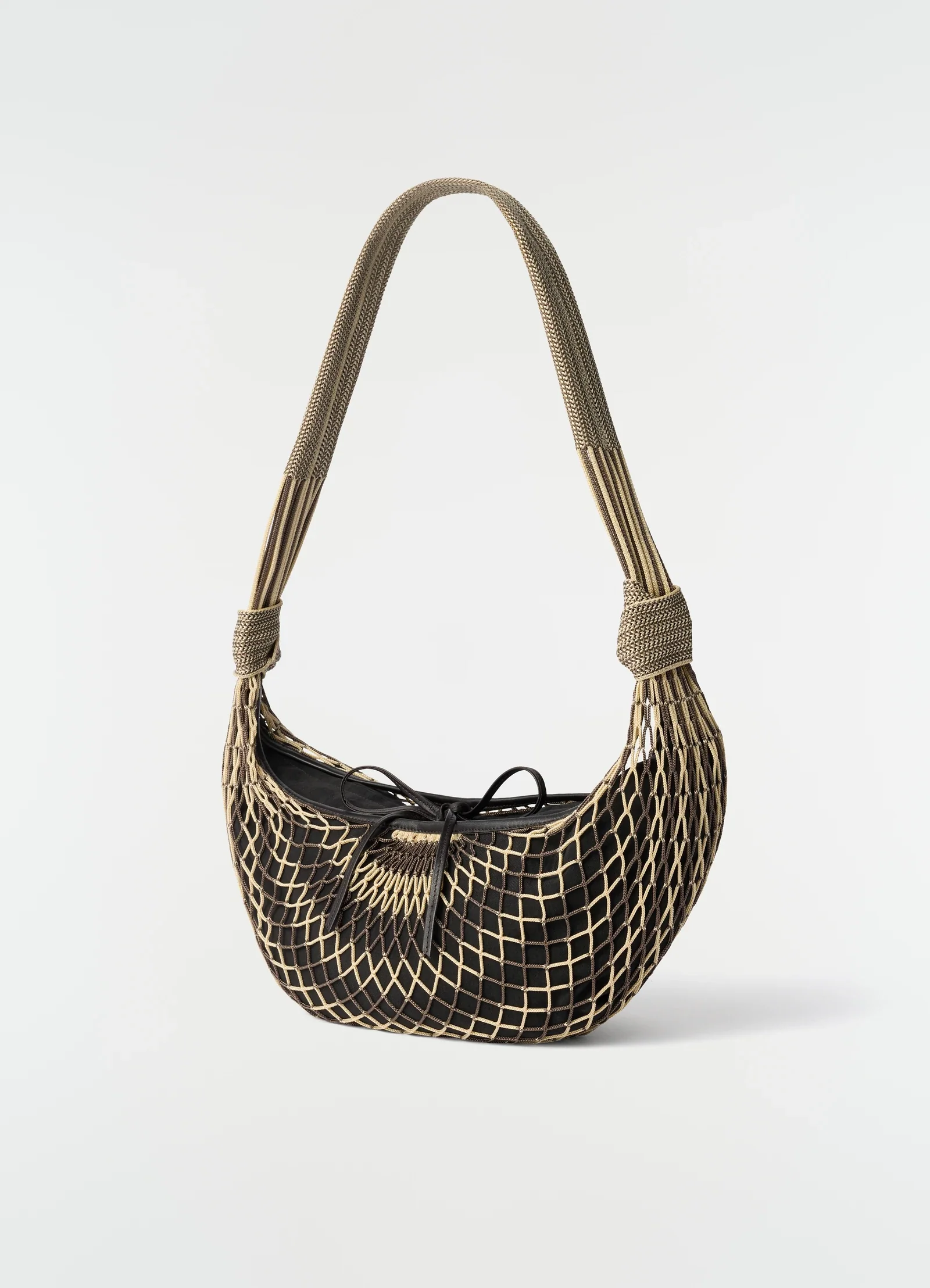 Croissant Filt Bag Light Beige/ Marron Glace - Image 5