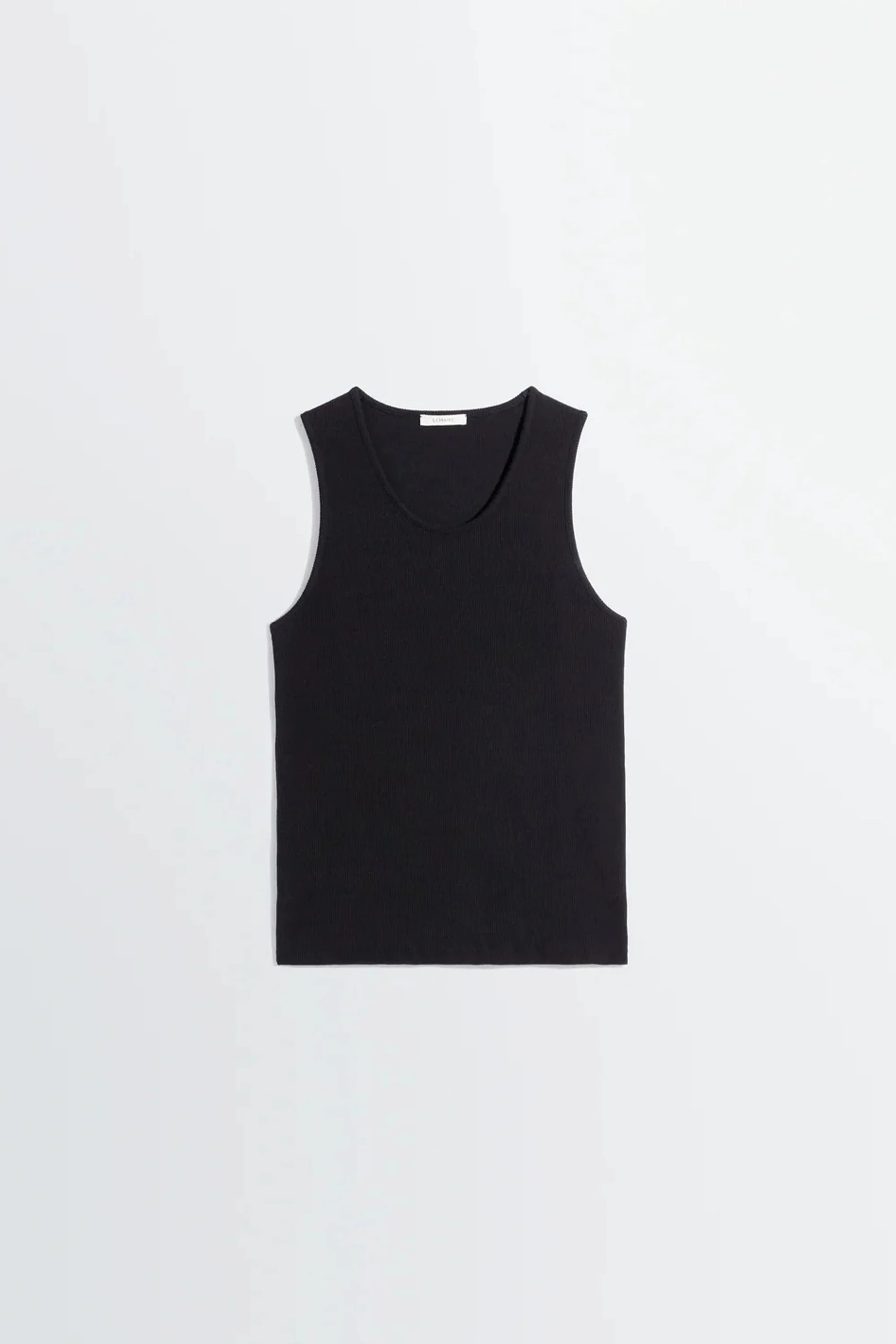 Rib Tank Top Black - Image 4