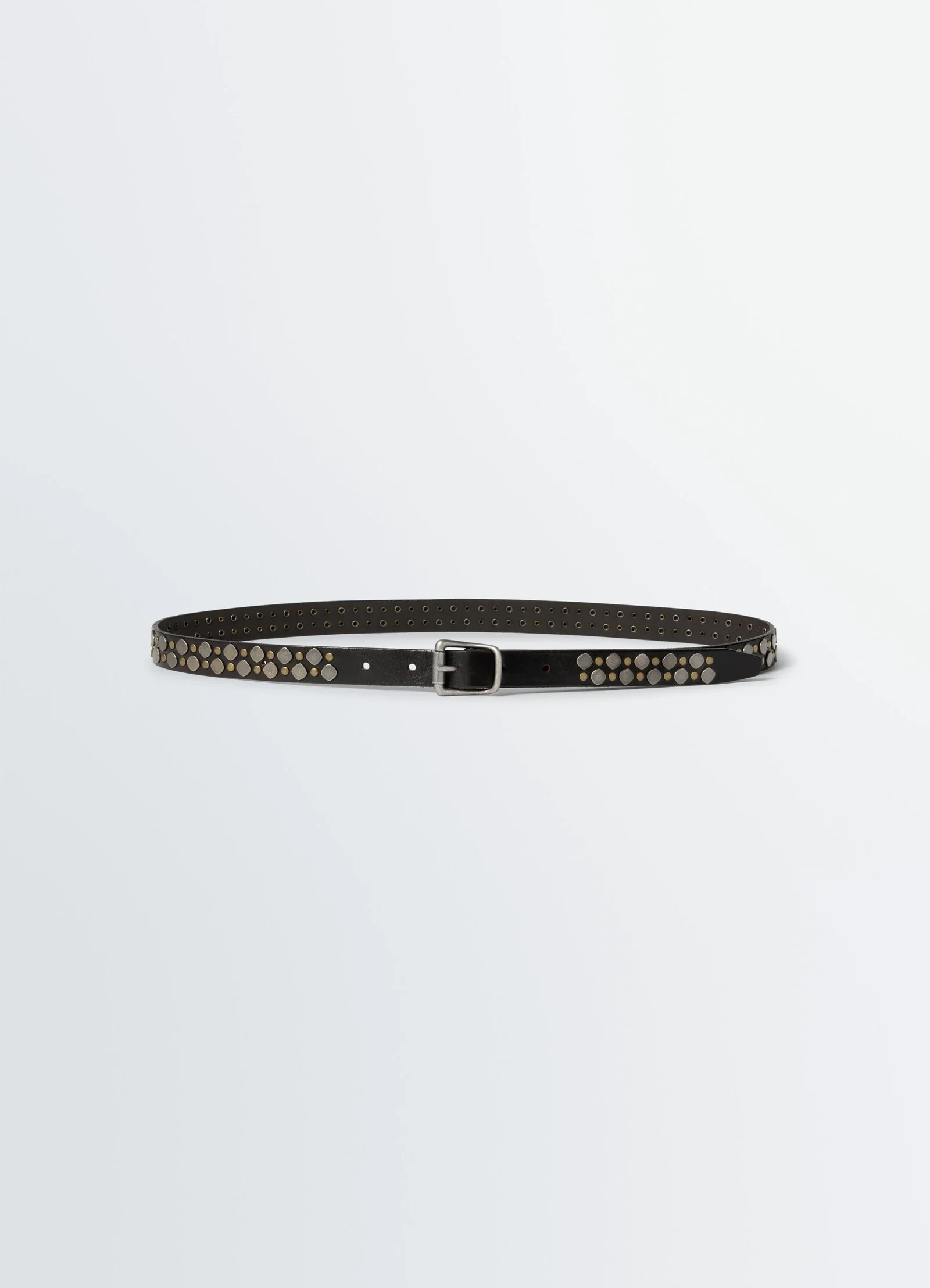 Rio Studs Belt Dark Brown - Image 4