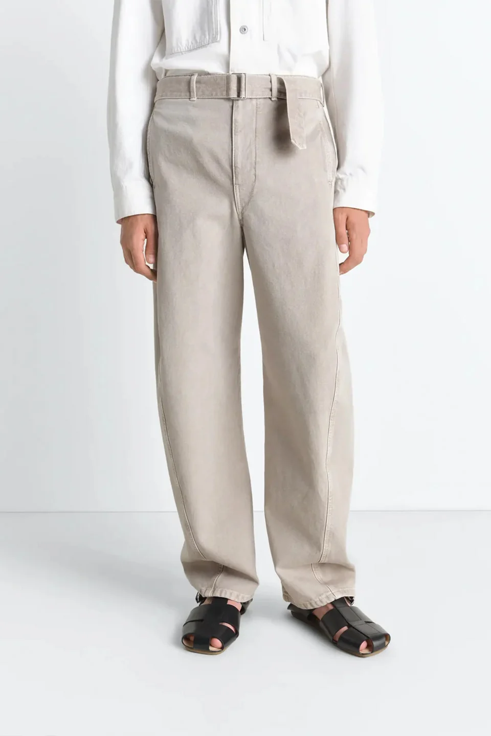 Twisted Belted Pants Moonstone - Image 4