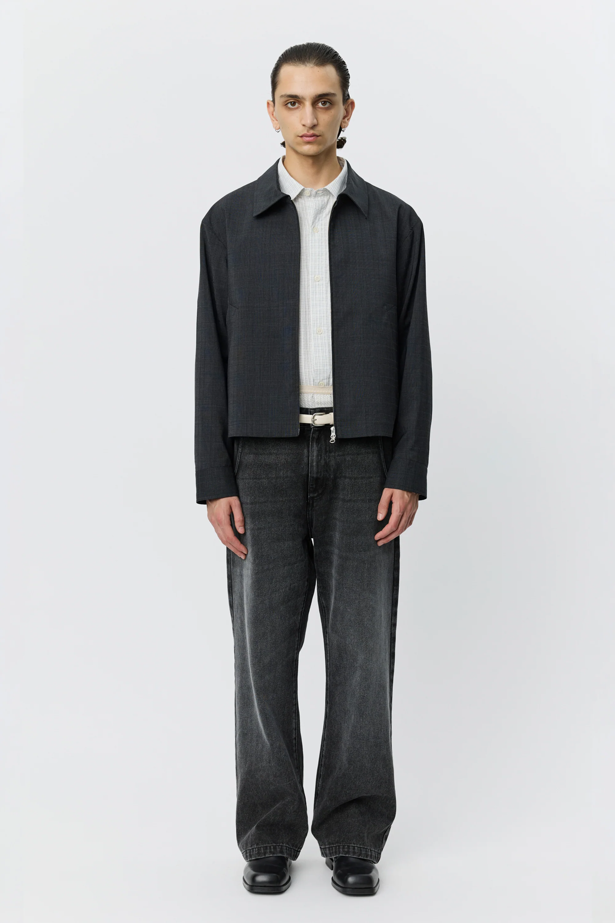 Mail Jacket Dark Grey Check - Image 2