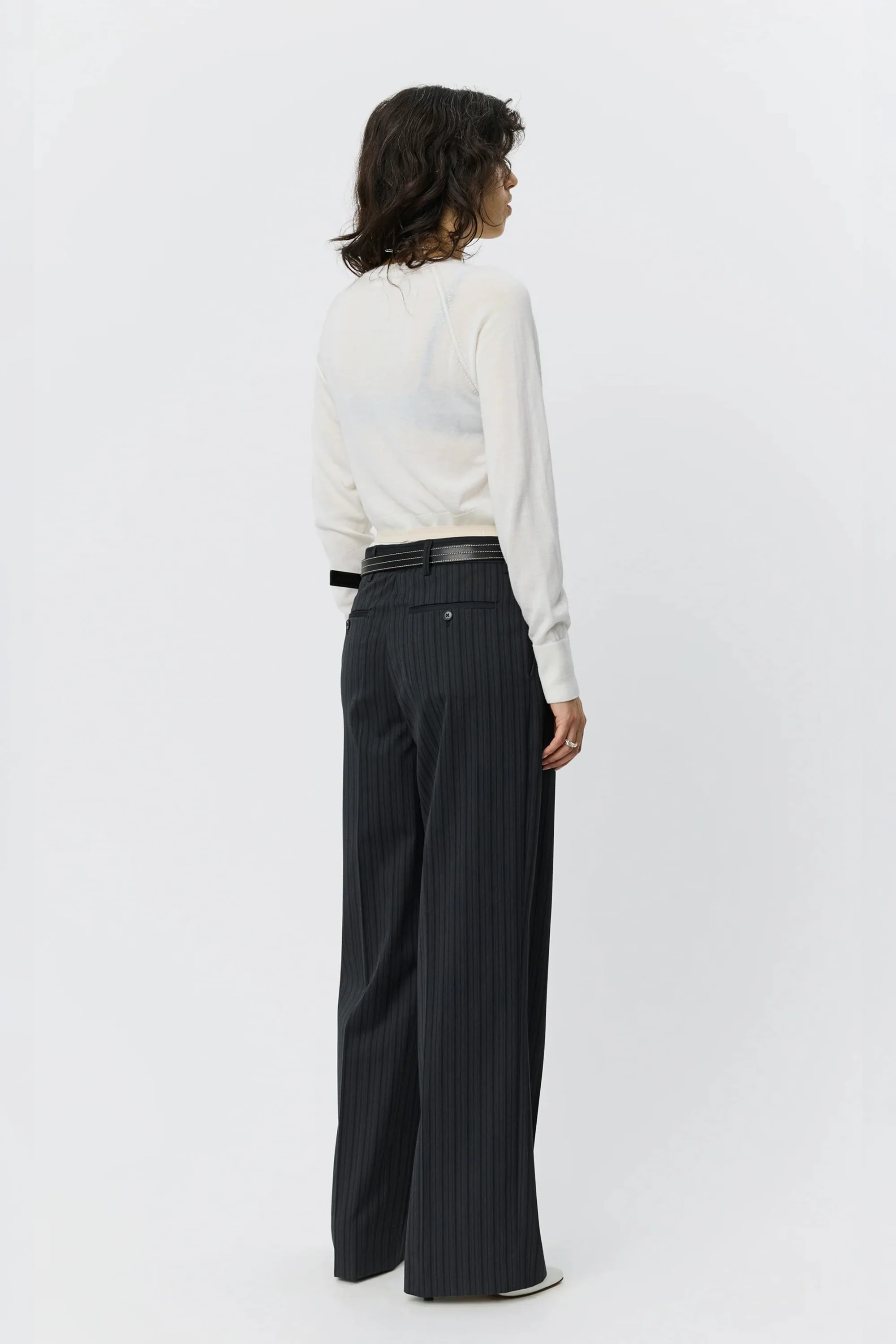 Primary Trousers Wide Grey Double Stripe - Image 4
