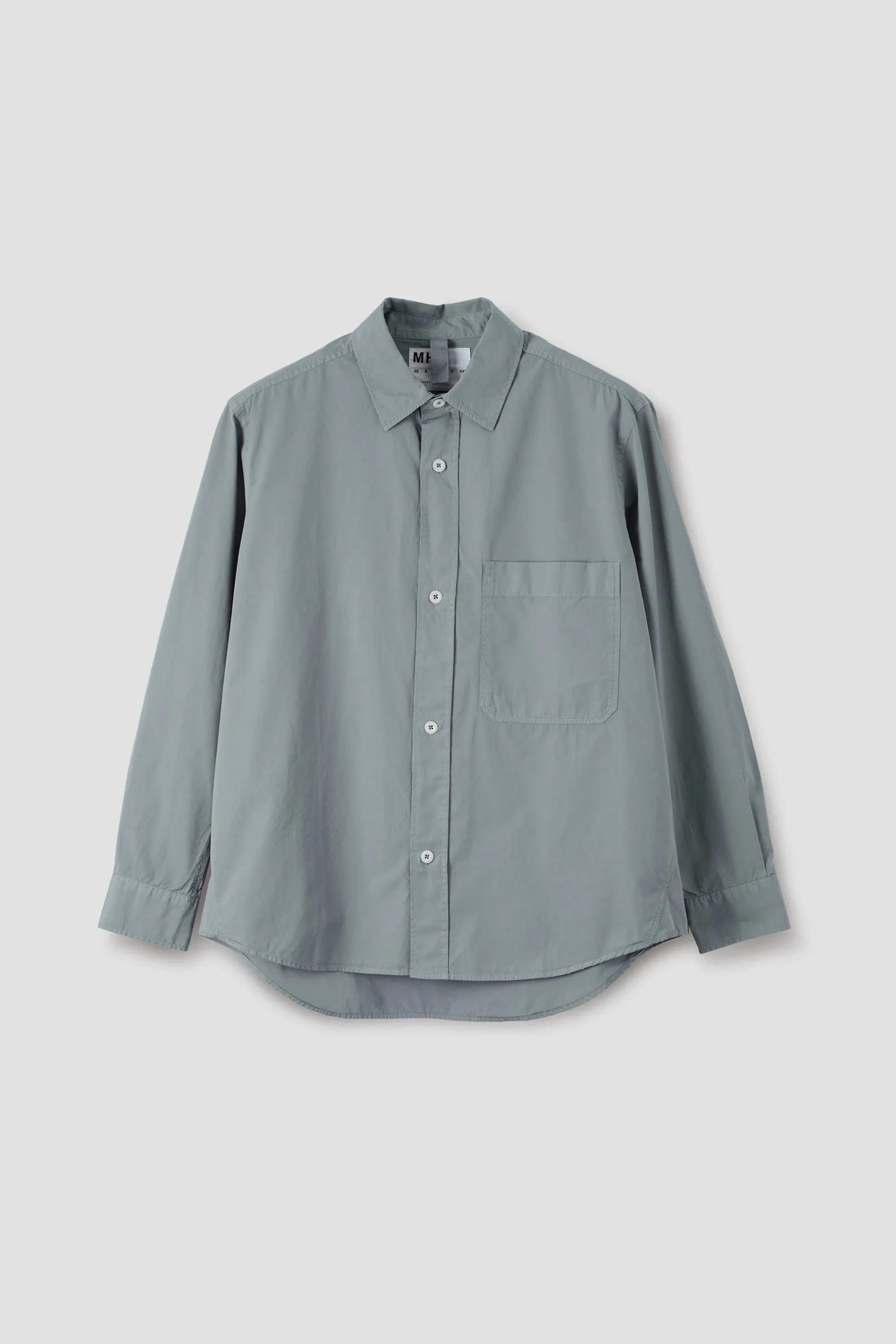 Basic Shirt Compact Cotton Poplin Fog - Image 5