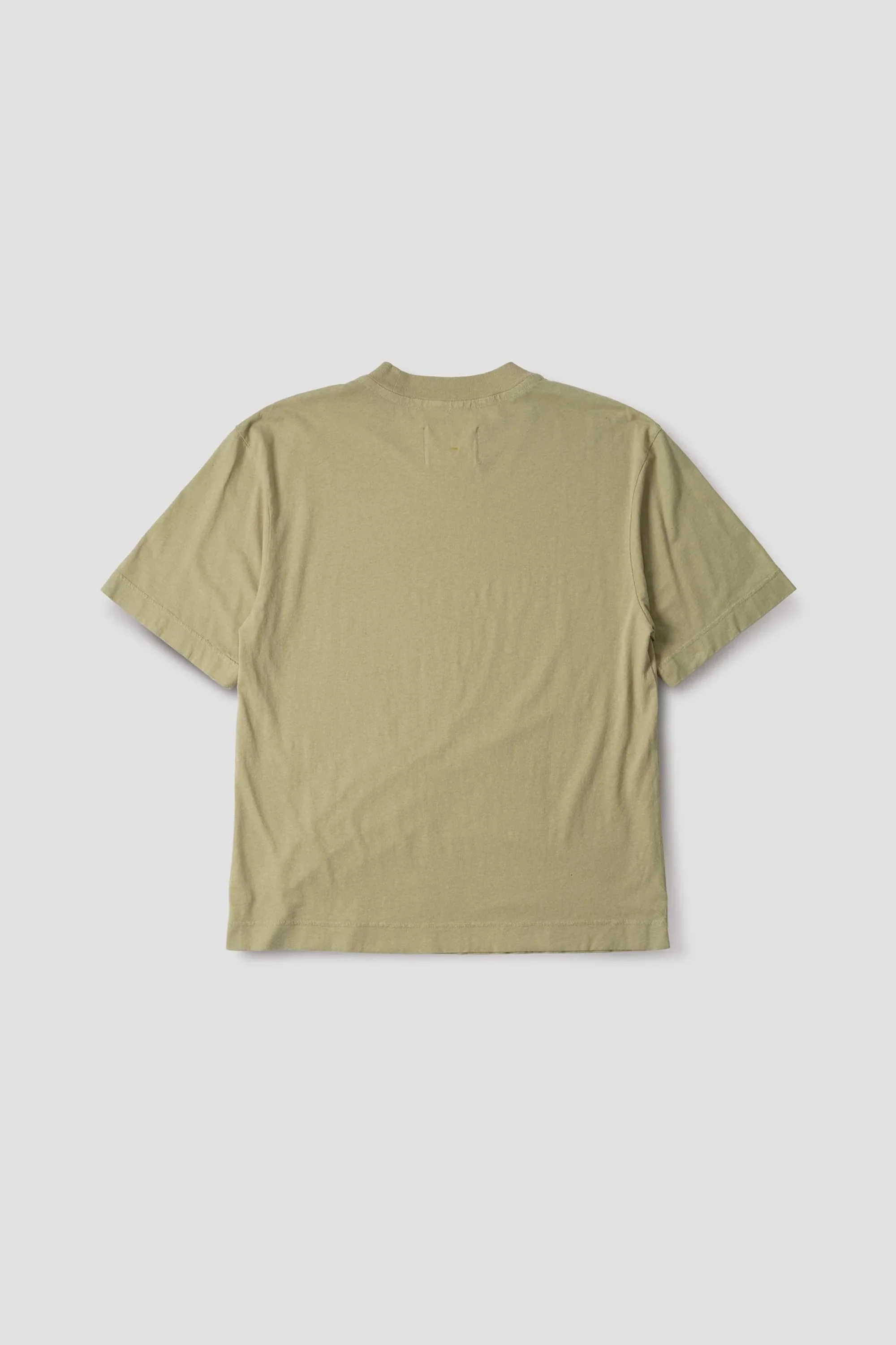 Simple T-Shirt Organic Cotton Linen Jersey Pale Green - Image 6