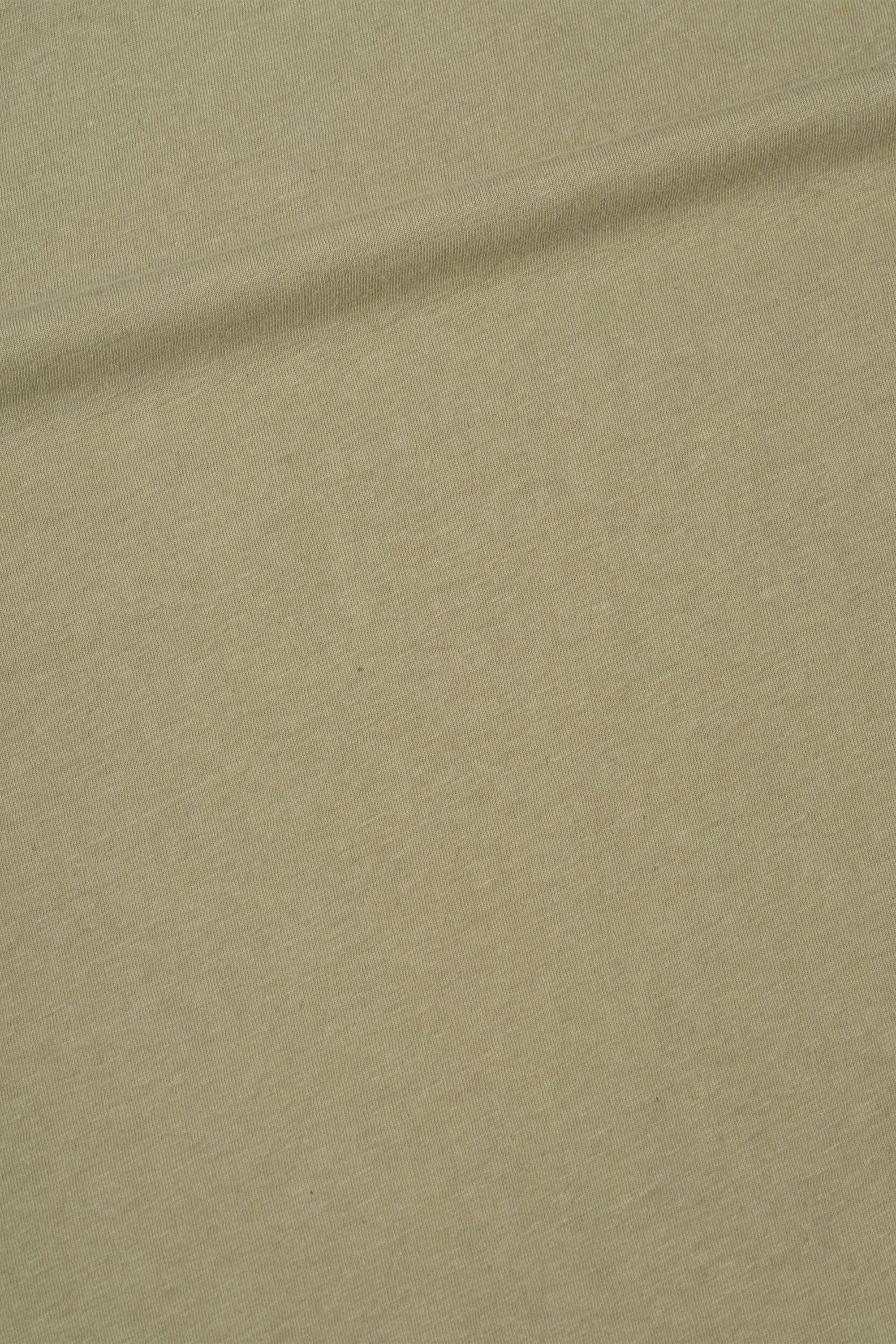 Simple T-Shirt Organic Cotton Linen Jersey Pale Green - Image 7