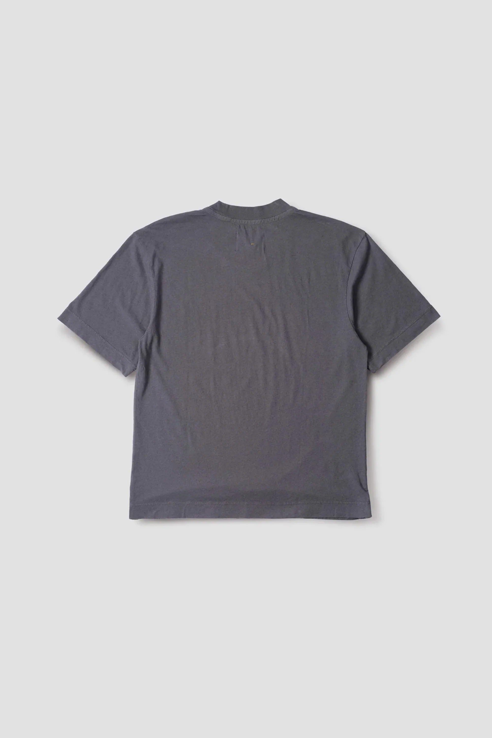 Simple T-Shirt Organic Cotton Linen Jersey Slate Blue - Image 6