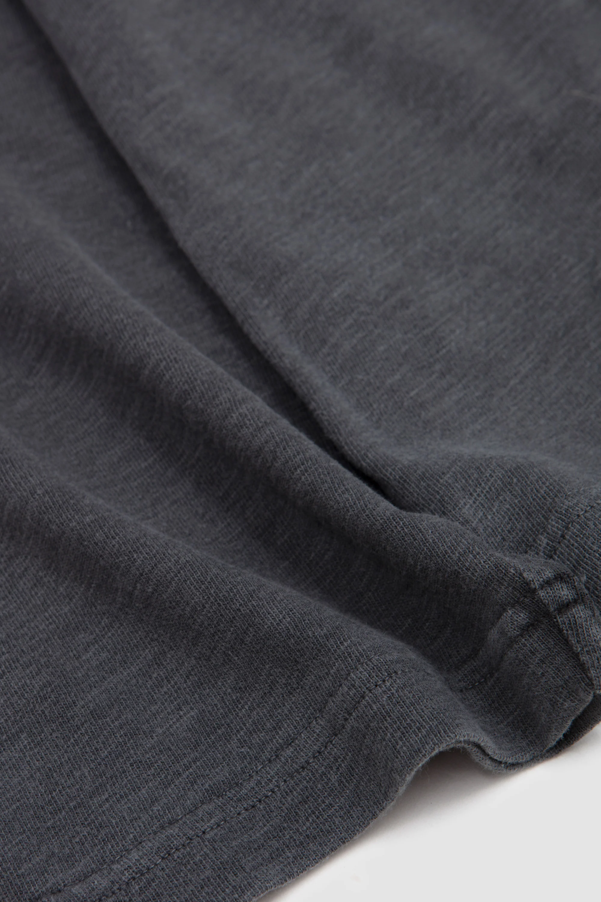 220 GSM Slub Long Sleeve Pigment Black - Image 4