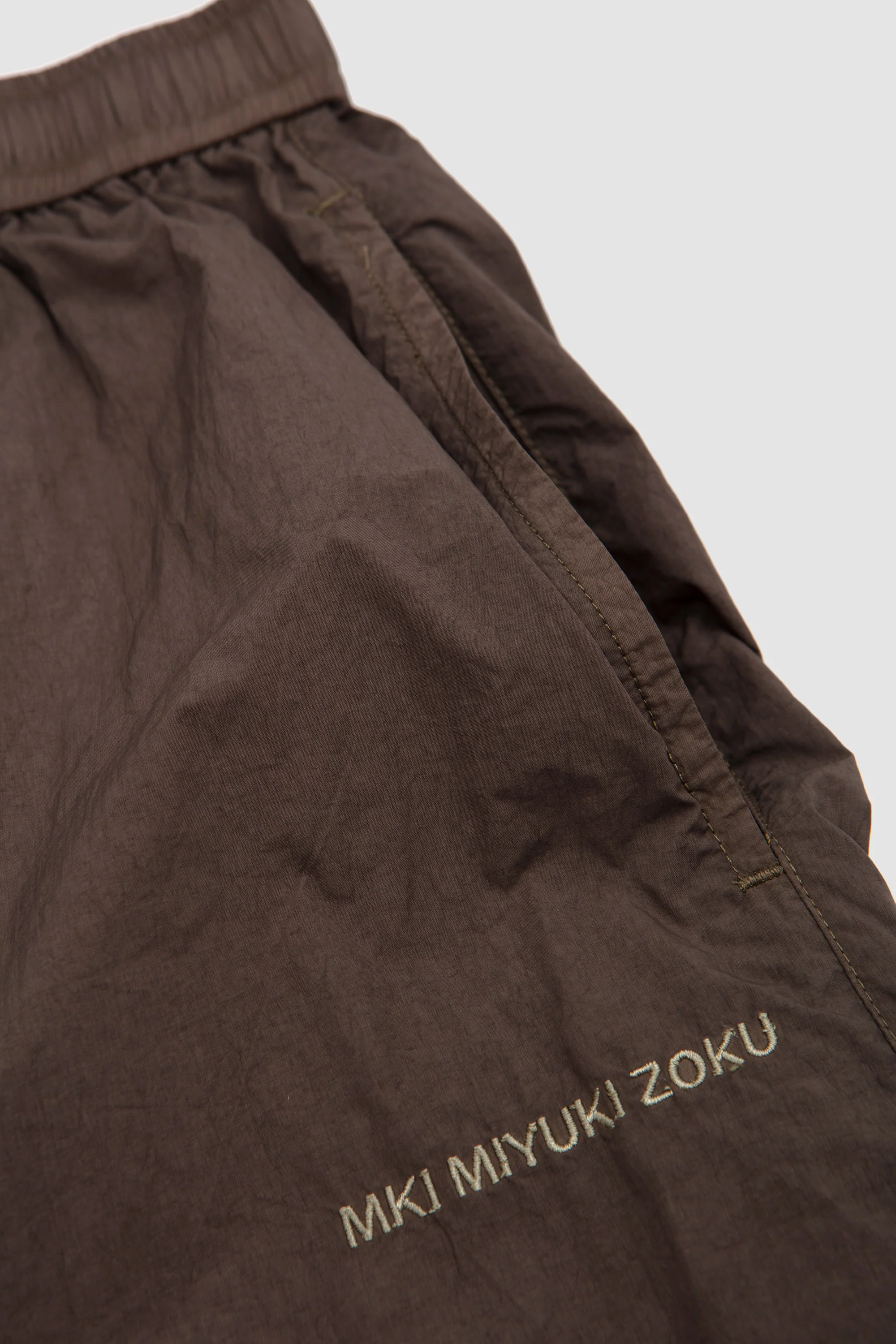 Garment Dye Wide Leg Shorts Deep Khaki - Image 4