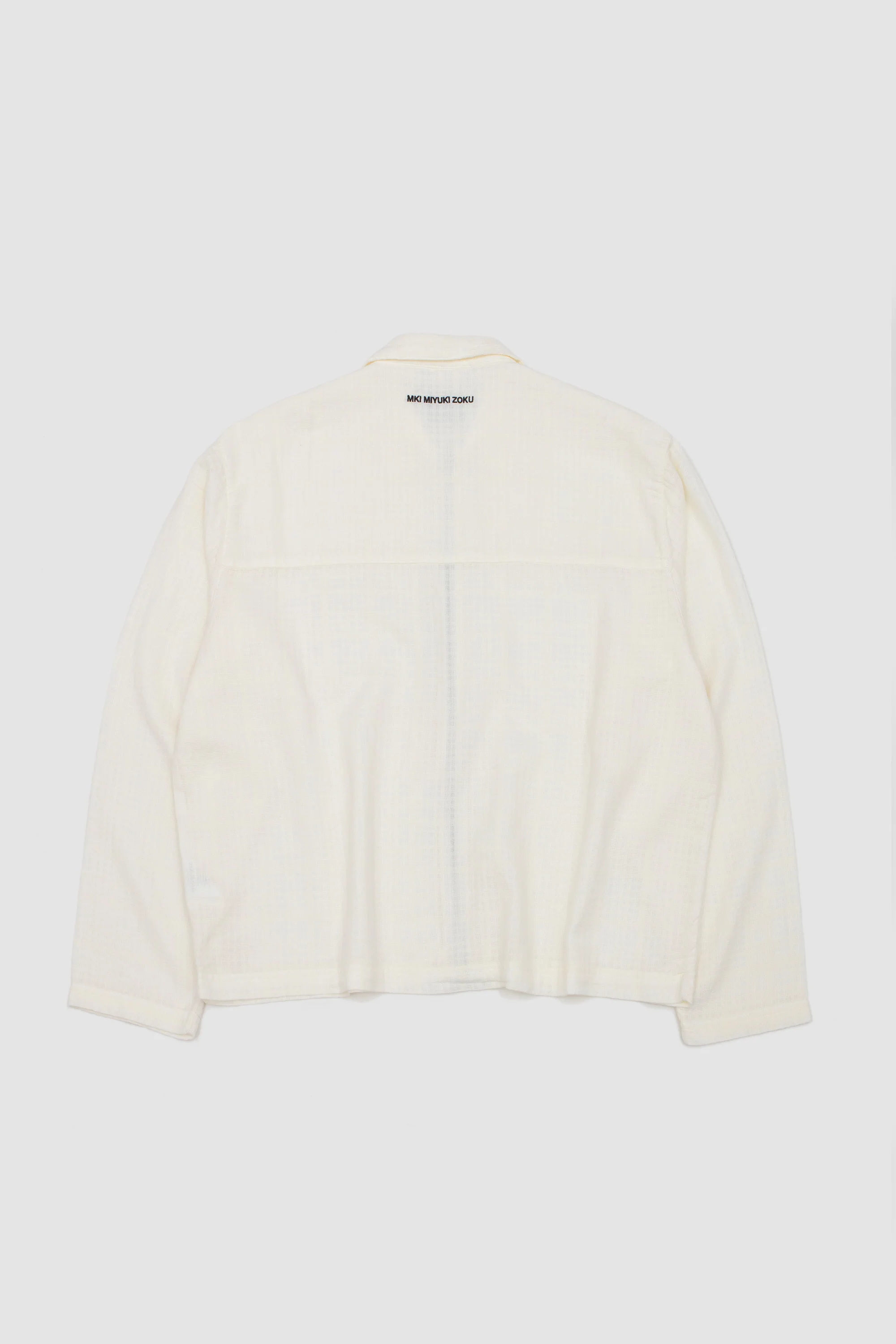 Loose Weave Check Rider Bone - Image 5