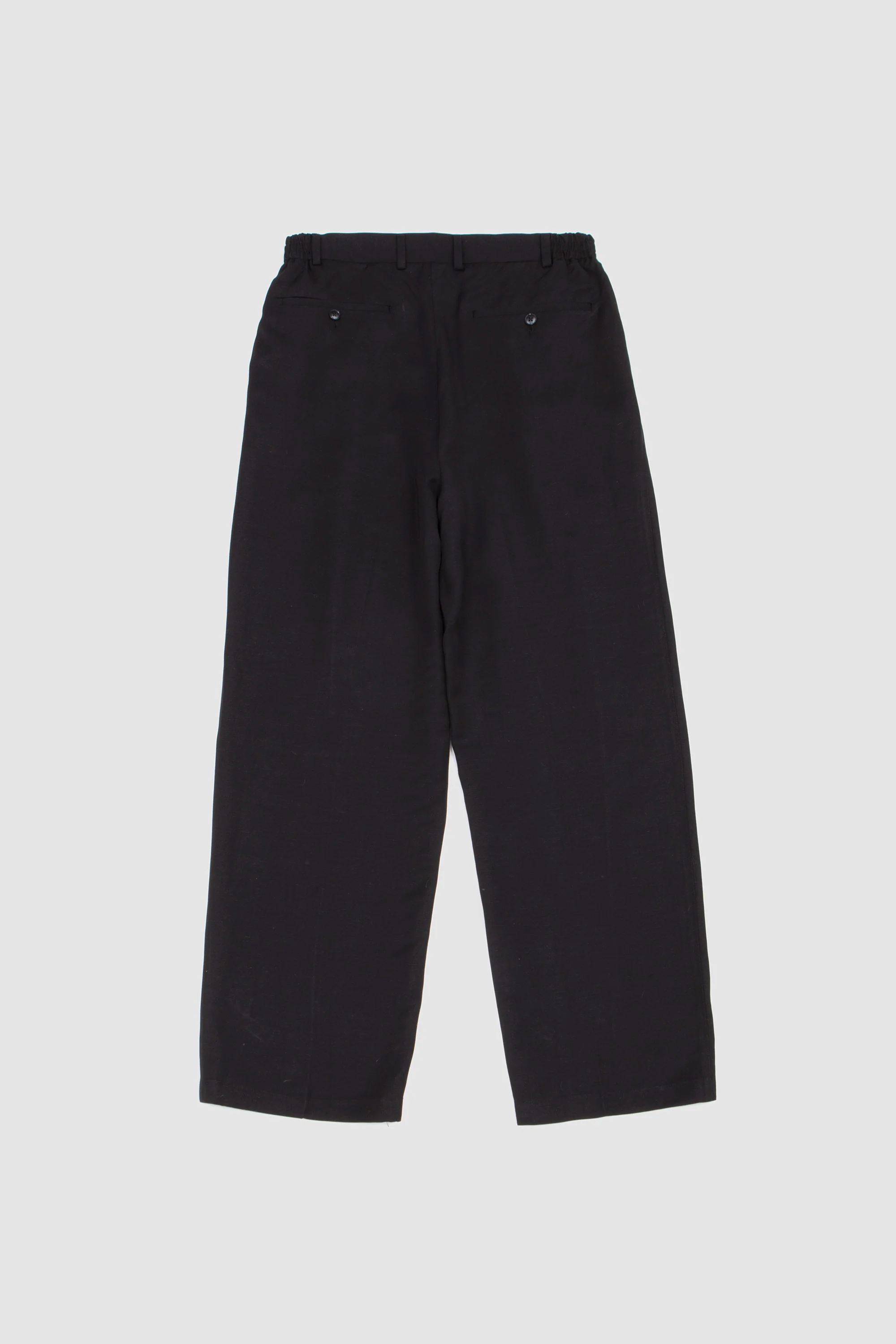 Pleated Suit Pants Black - Image 4