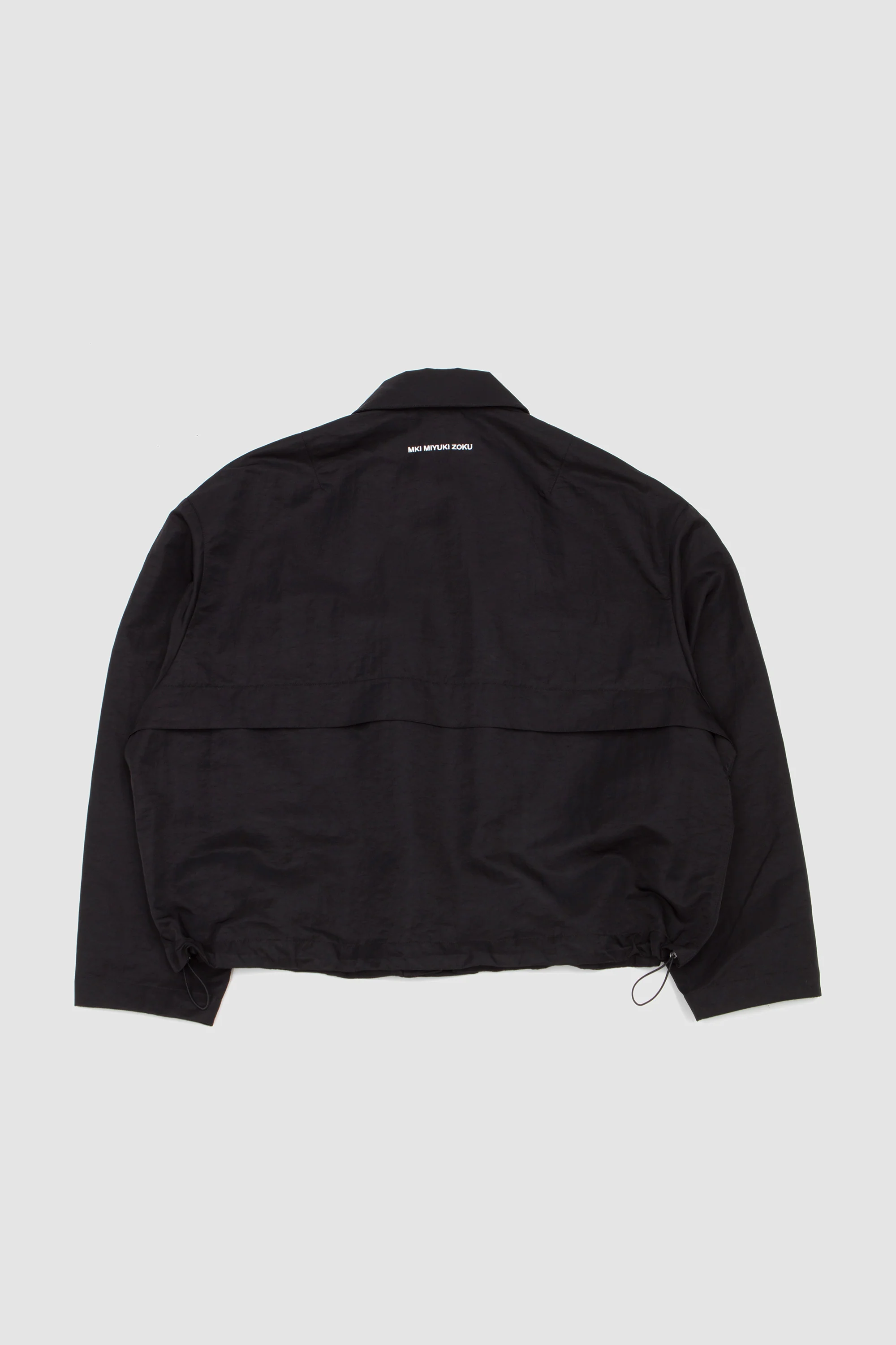 Silky Nylon Pilot Jacket Black - Image 5