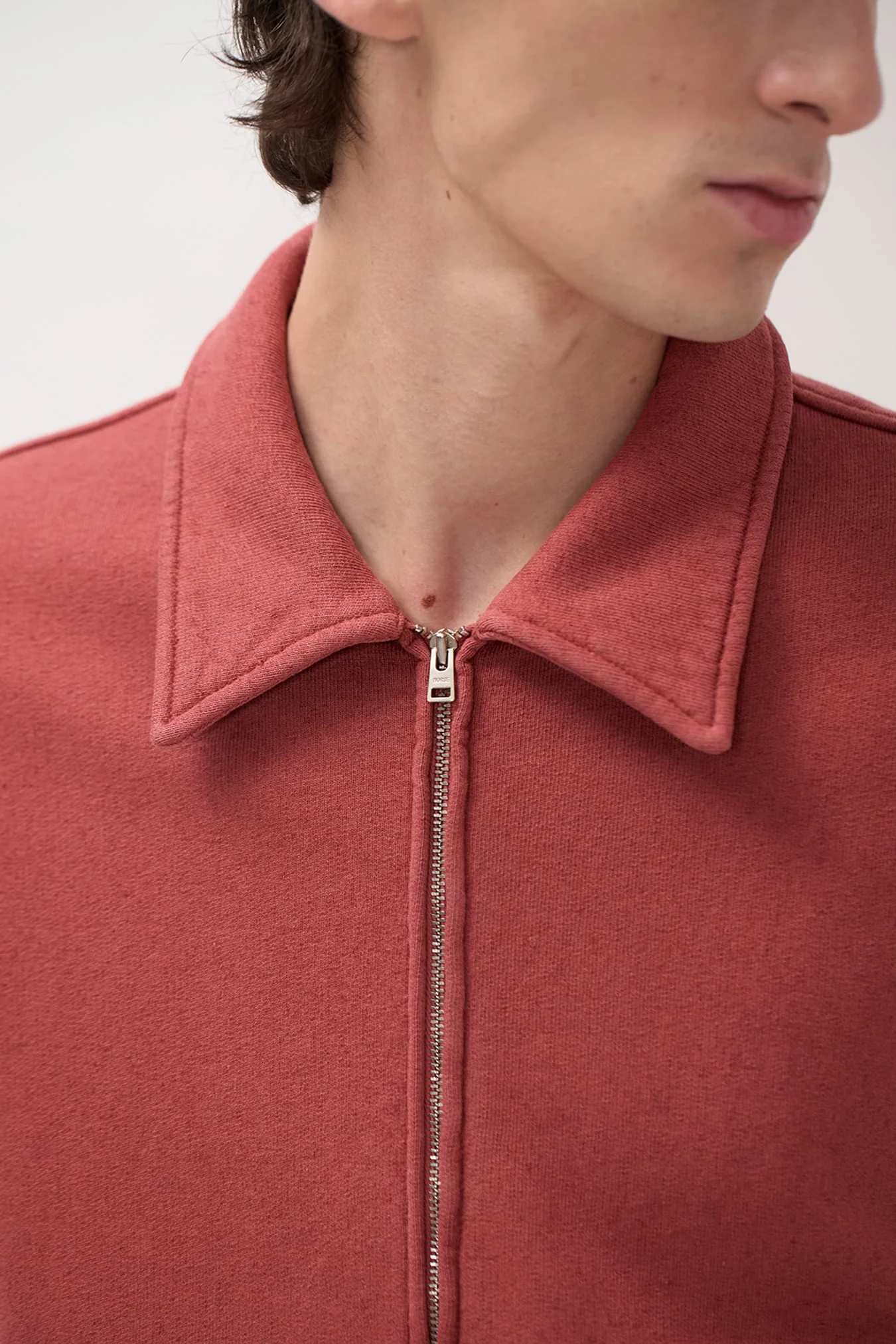 Fynshav Cotton Linen Loopback Jacket Cowhide - Image 5