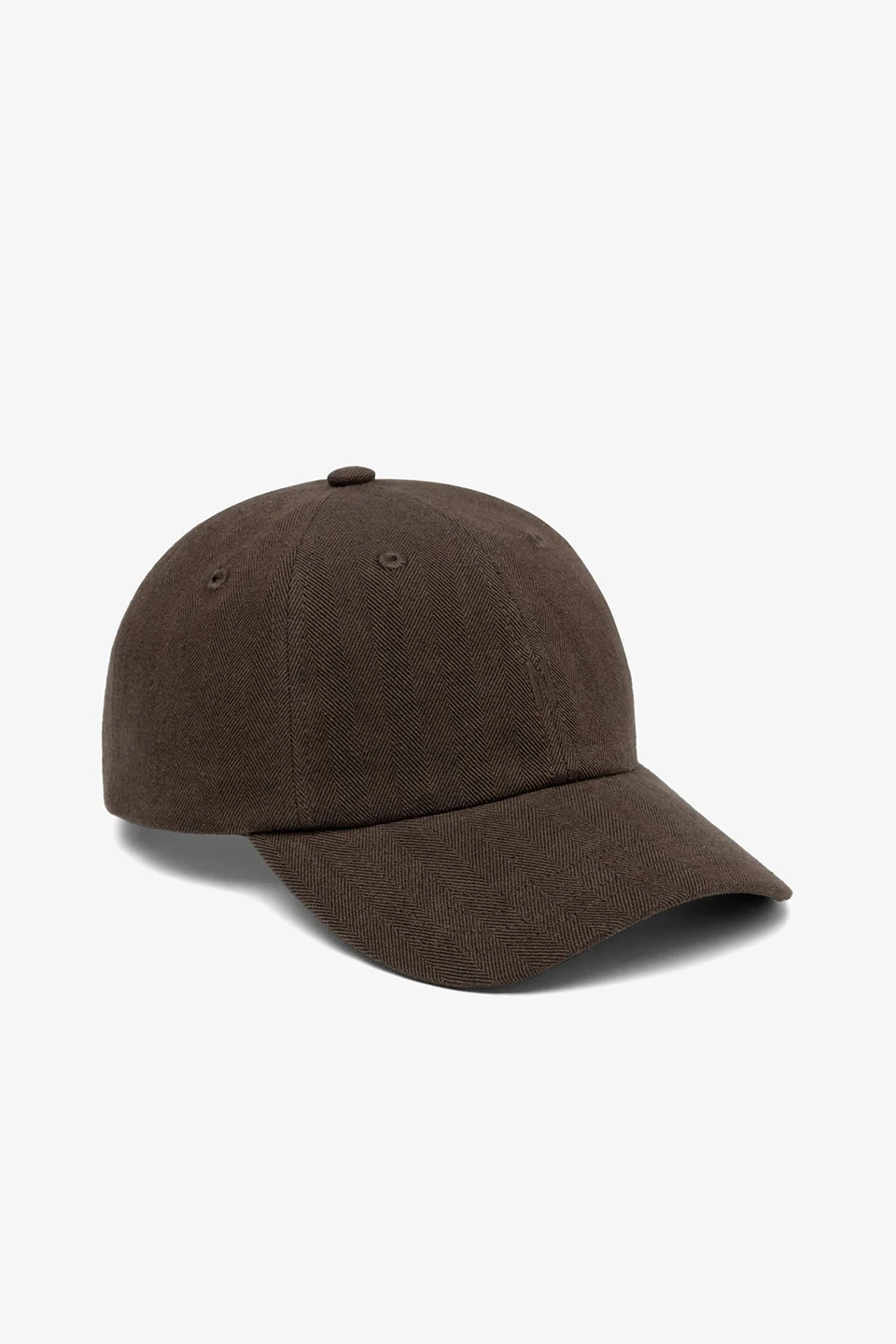Cotton Wool Herringbone Twill 6- Panel Cap Delicioso Brown - Image 2