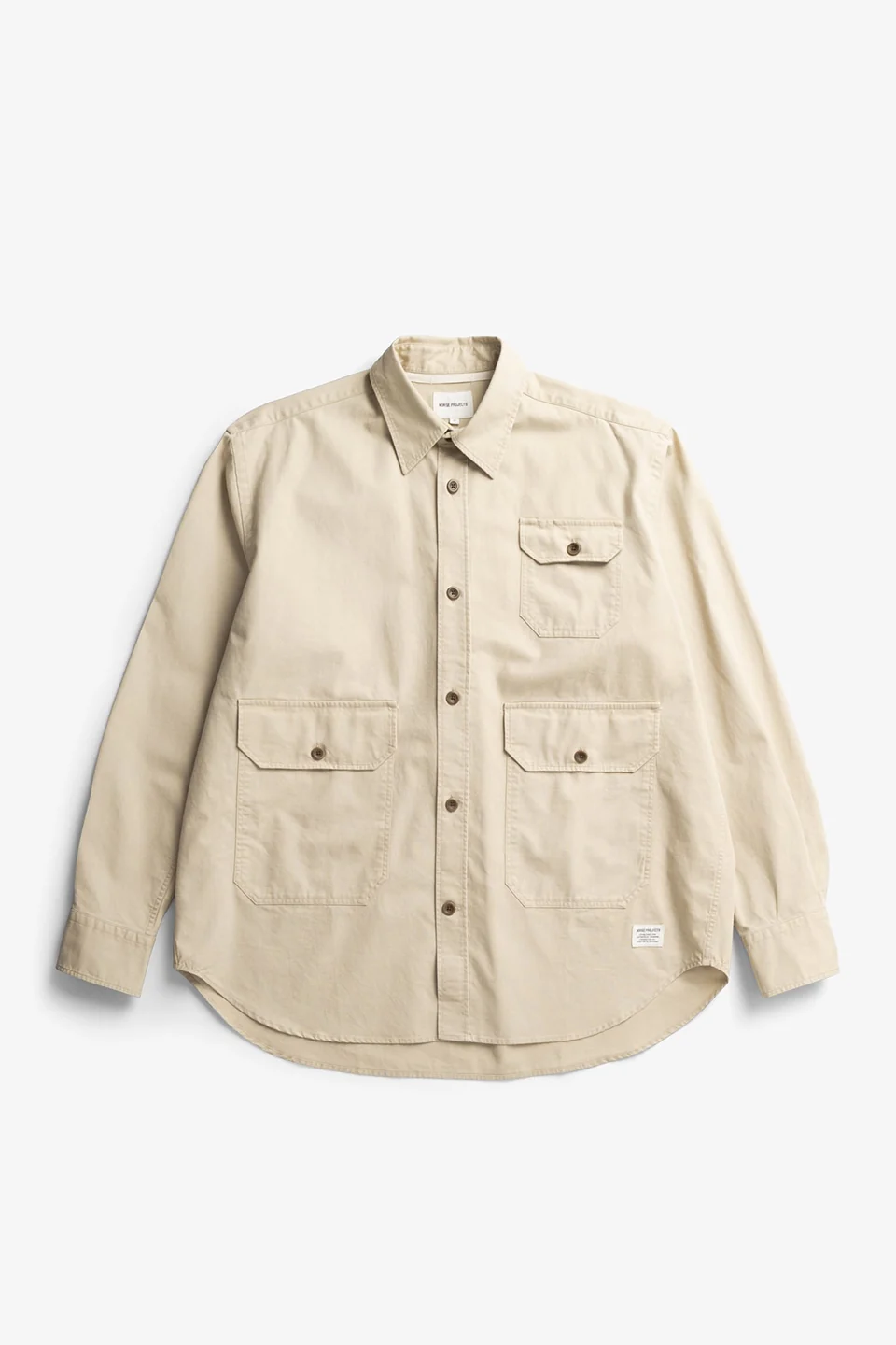 Espevik Faded Pigment Dyed Oversize Utility Shirt Tan - Image 2