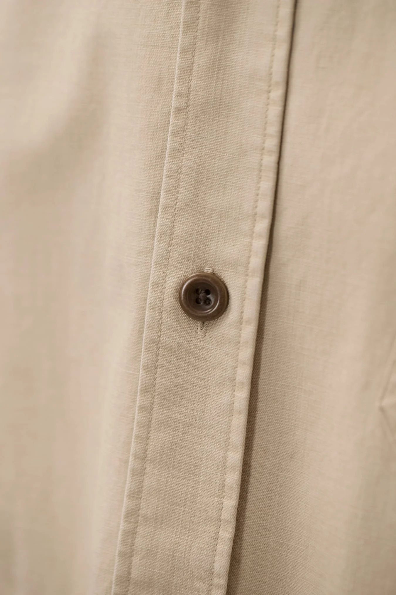 Espevik Faded Pigment Dyed Oversize Utility Shirt Tan - Image 8