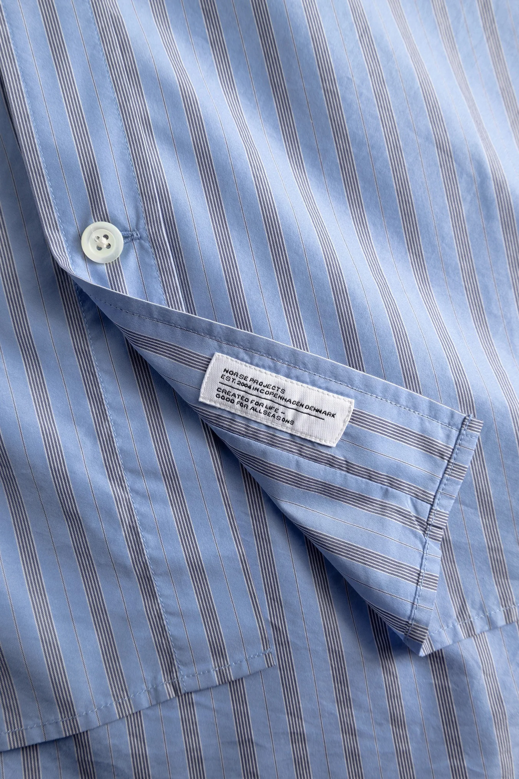 Espevik Fine Oversize Shirt Bel Air Blue - Image 7