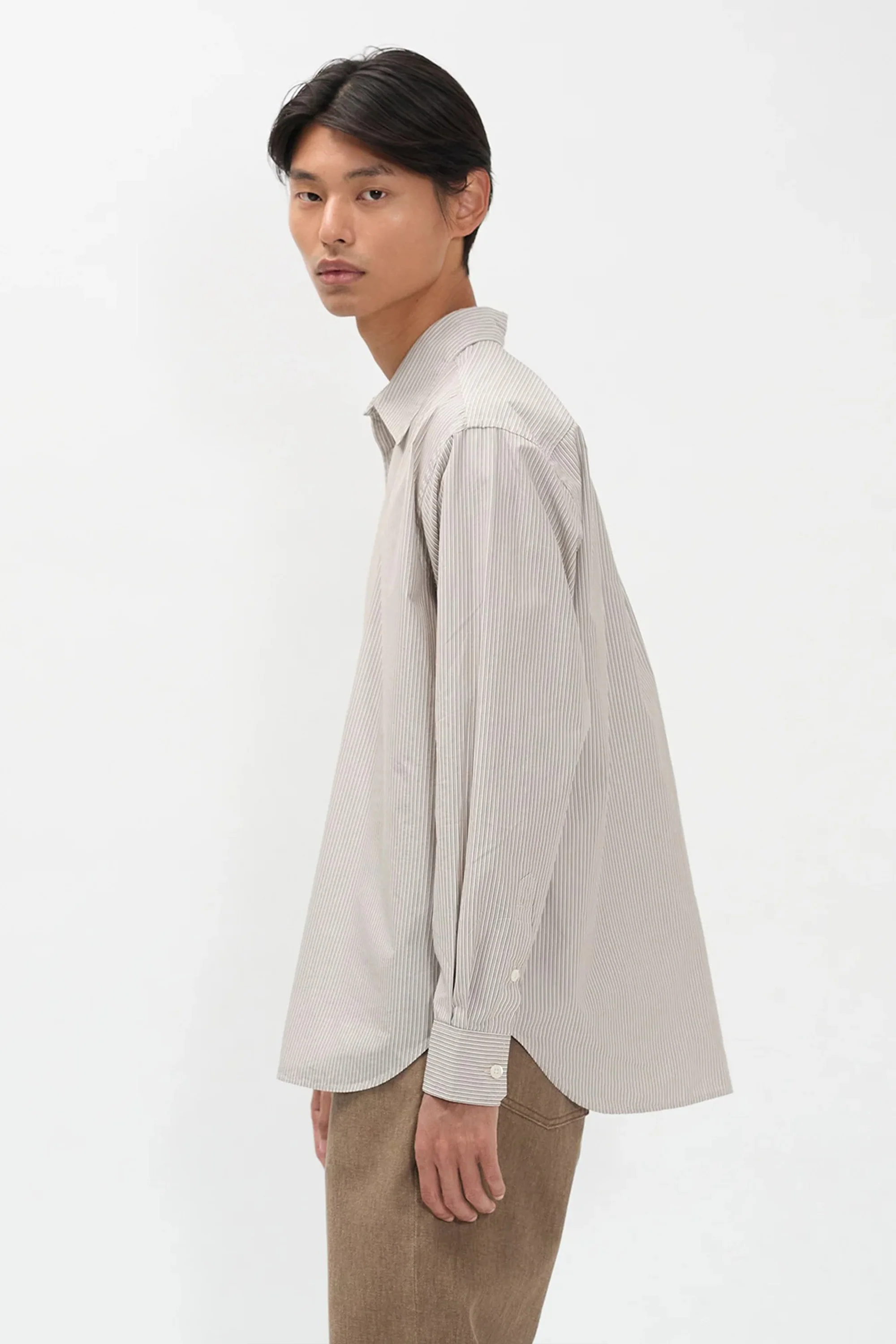 Espevik Fine Oversize Shirt Walnut - Image 3
