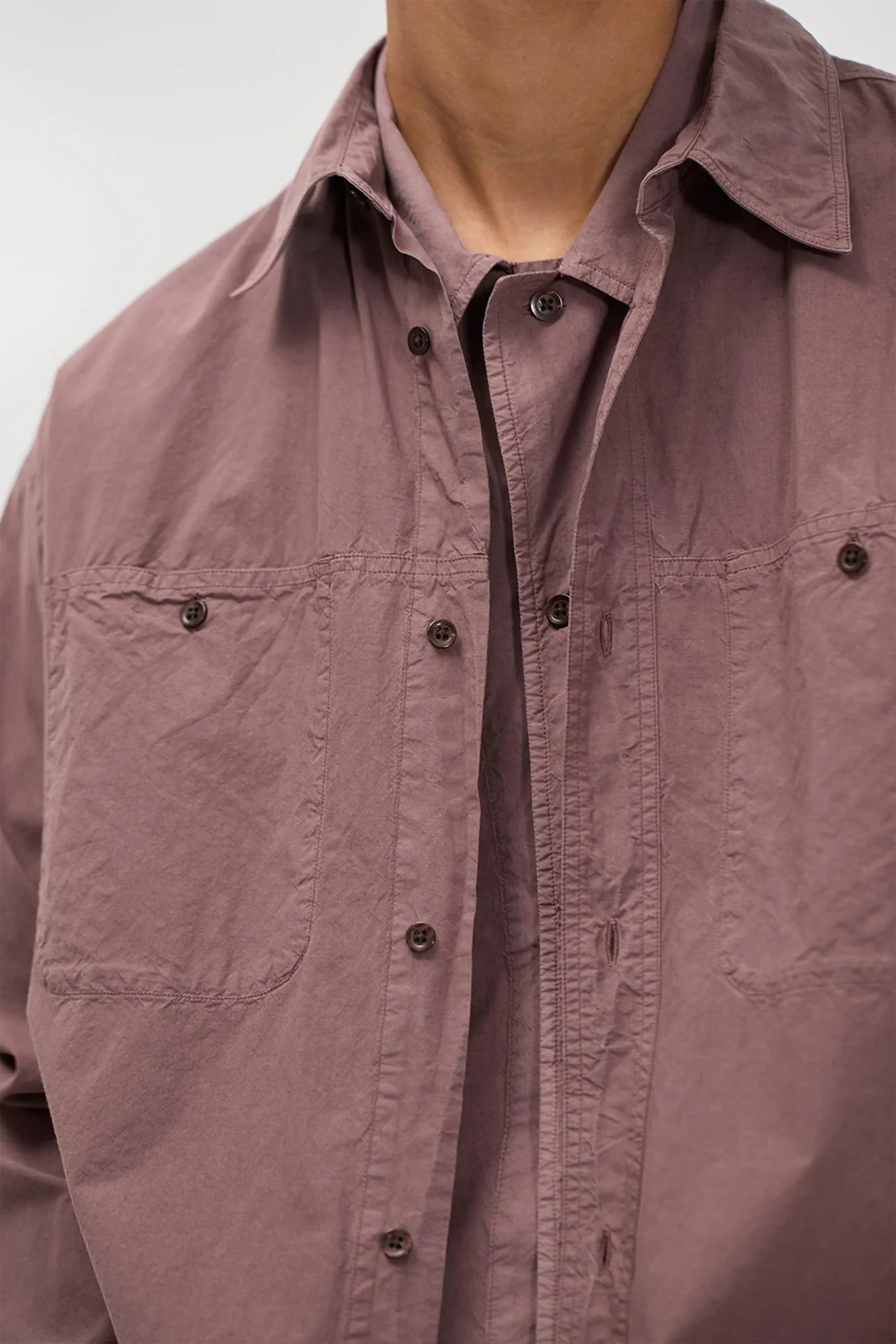 Falster Tencel Oversize Shirt Peppercorn - Image 5