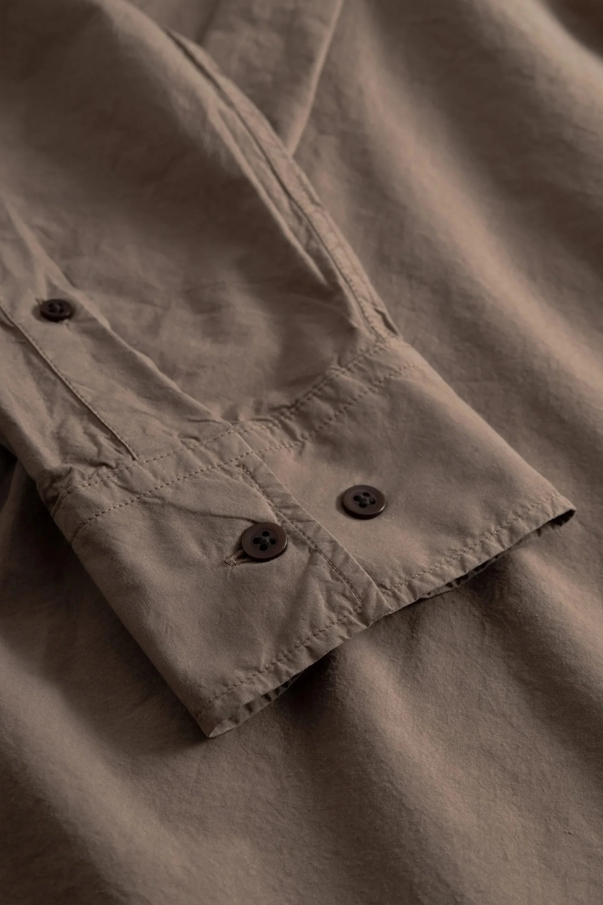 Falster Tencel Oversize Shirt Walnut - Image 8