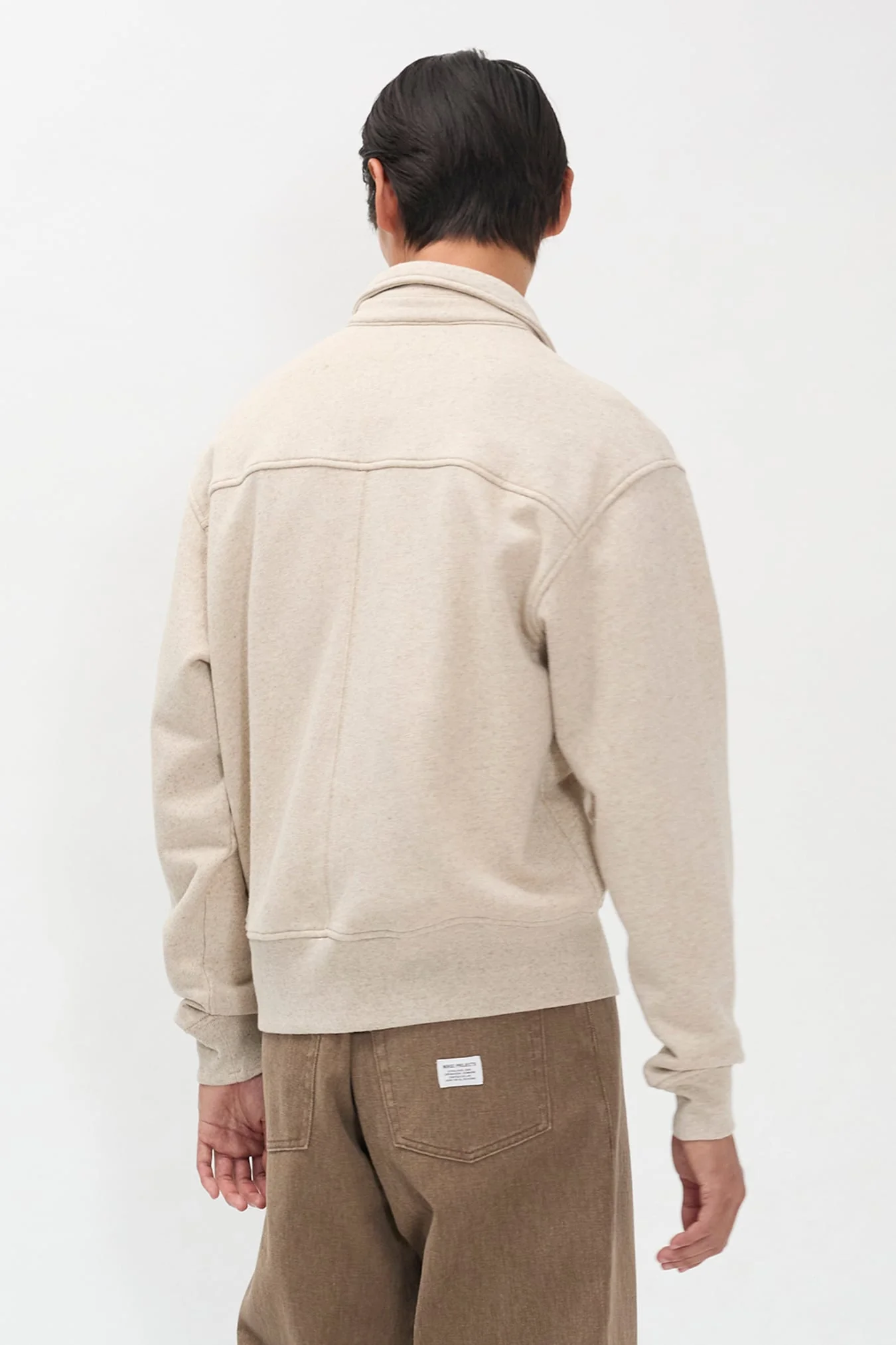 Fynshav Cotton Linen Loopback Jacket Natural - Image 4