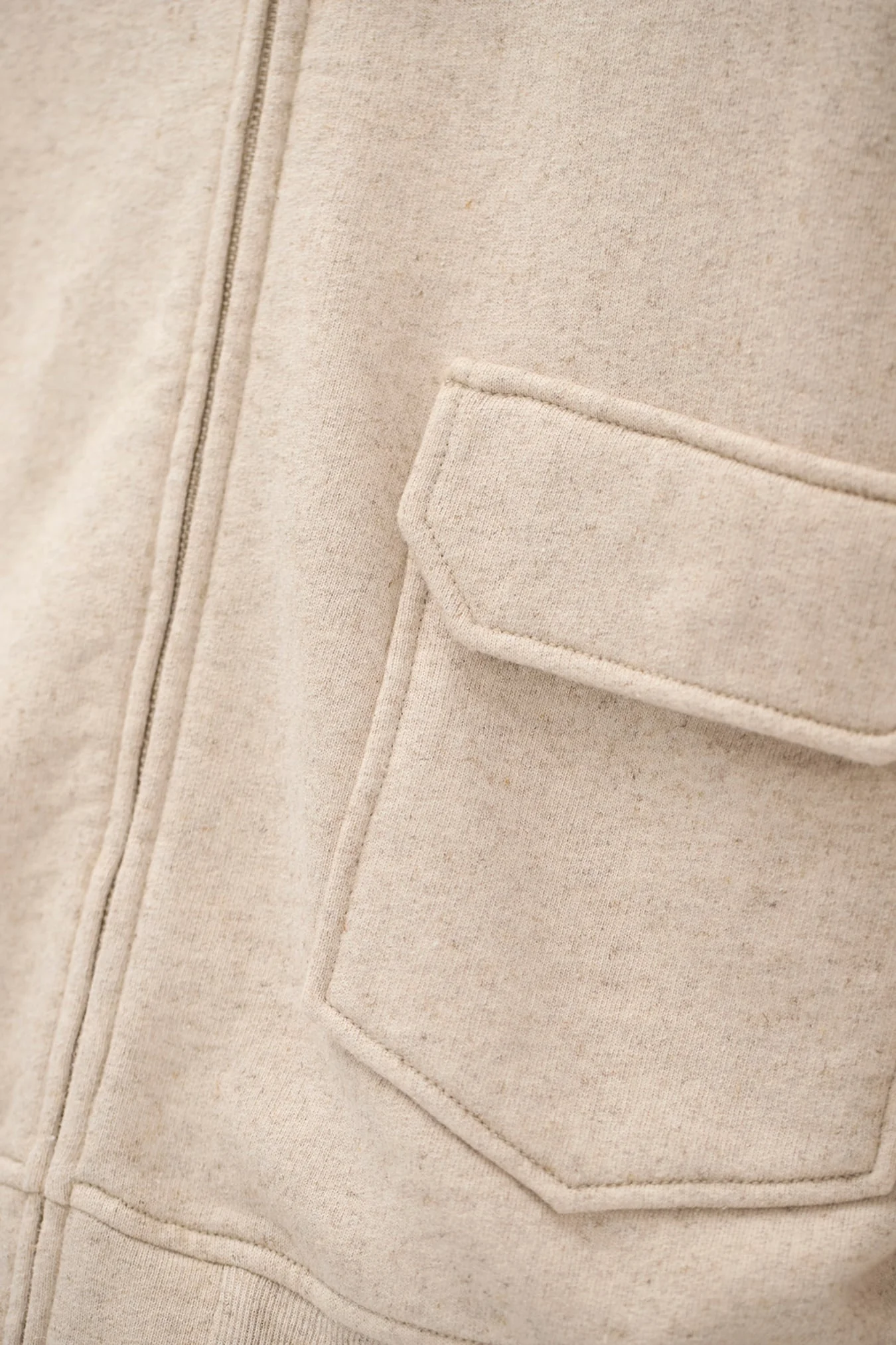 Fynshav Cotton Linen Loopback Jacket Natural - Image 5