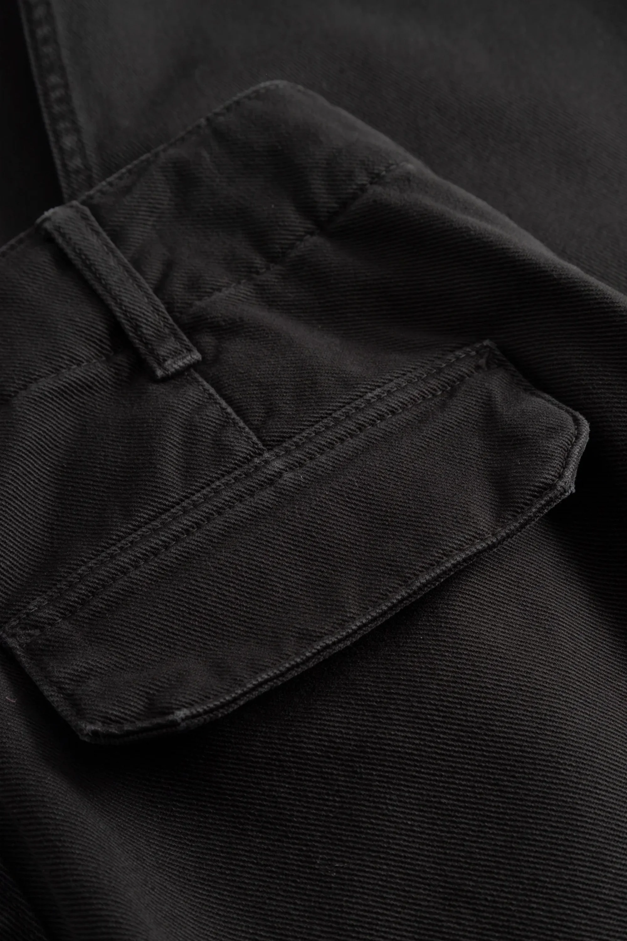 Hengifoss High Waist Heavy Twill Trouser Black - Image 6