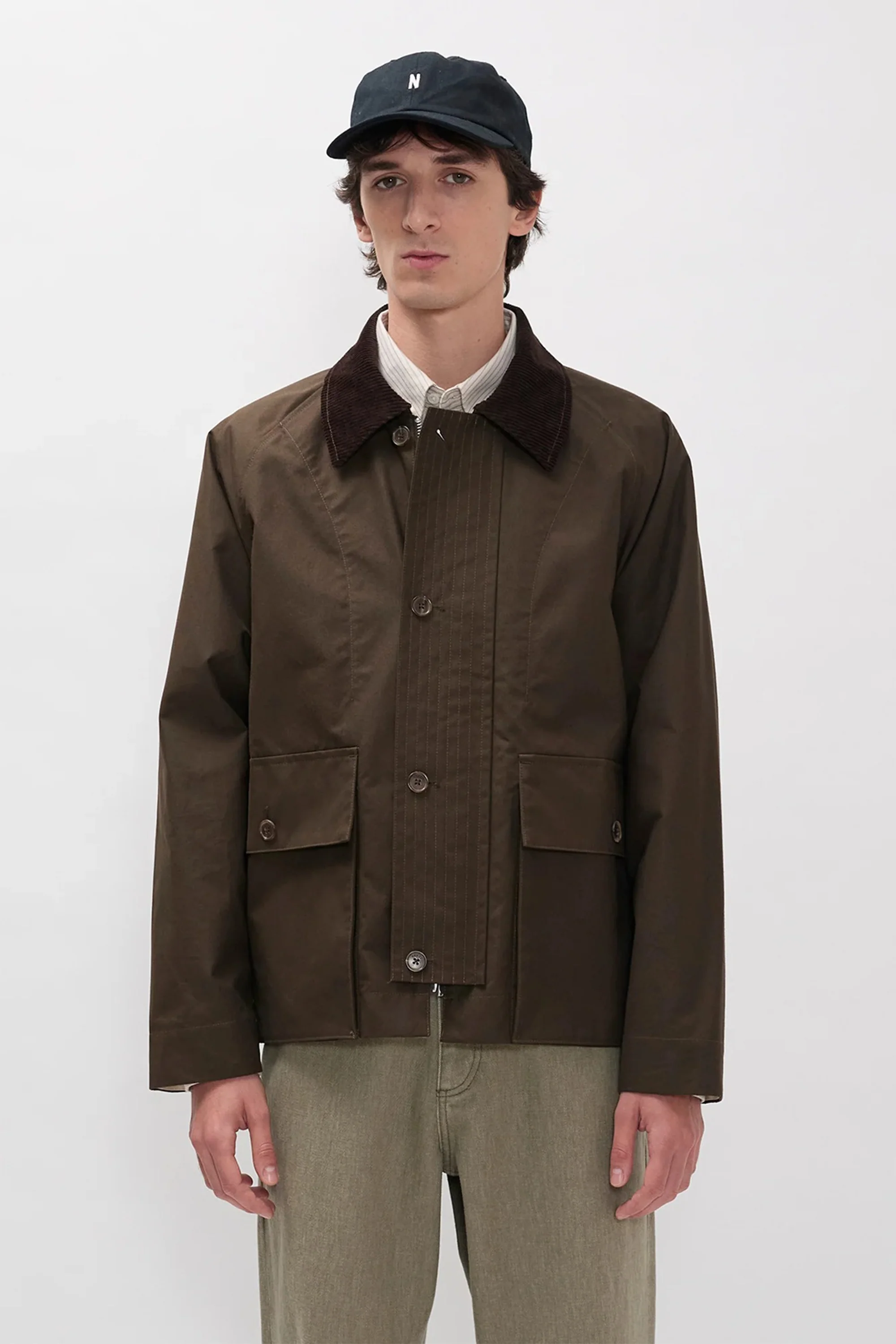Holmen Wax Raglan Light Jacket Delicioso Brown - Image 2