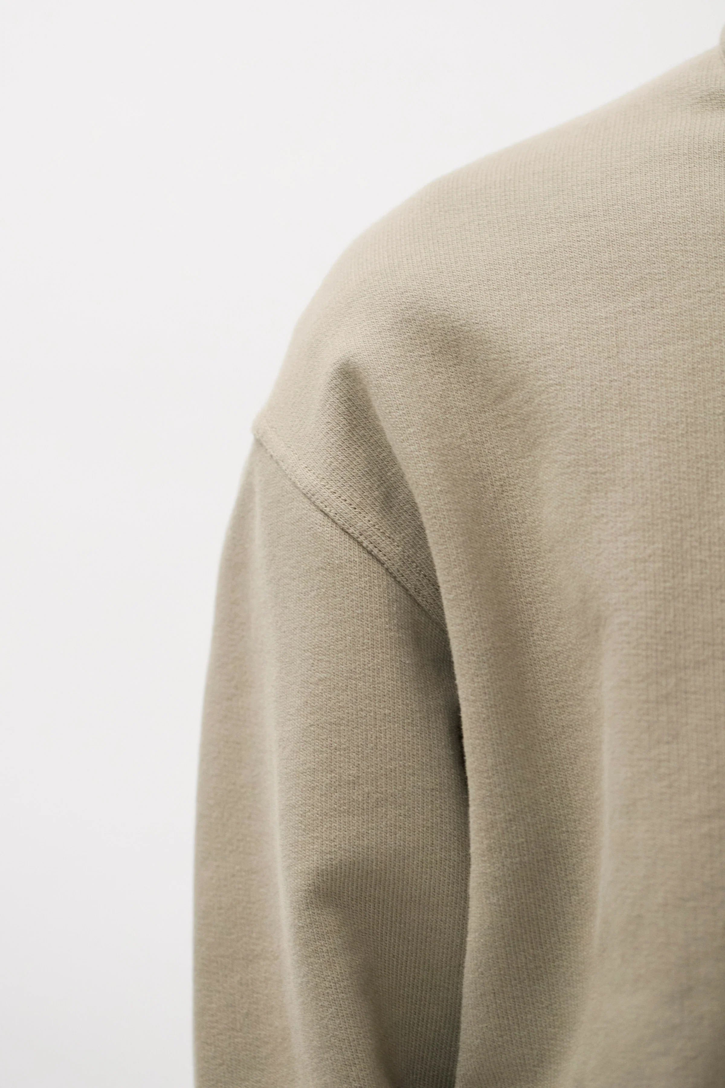 Hornidal Relaxed Organic Loopback Track Jacket Vetiver - Image 6