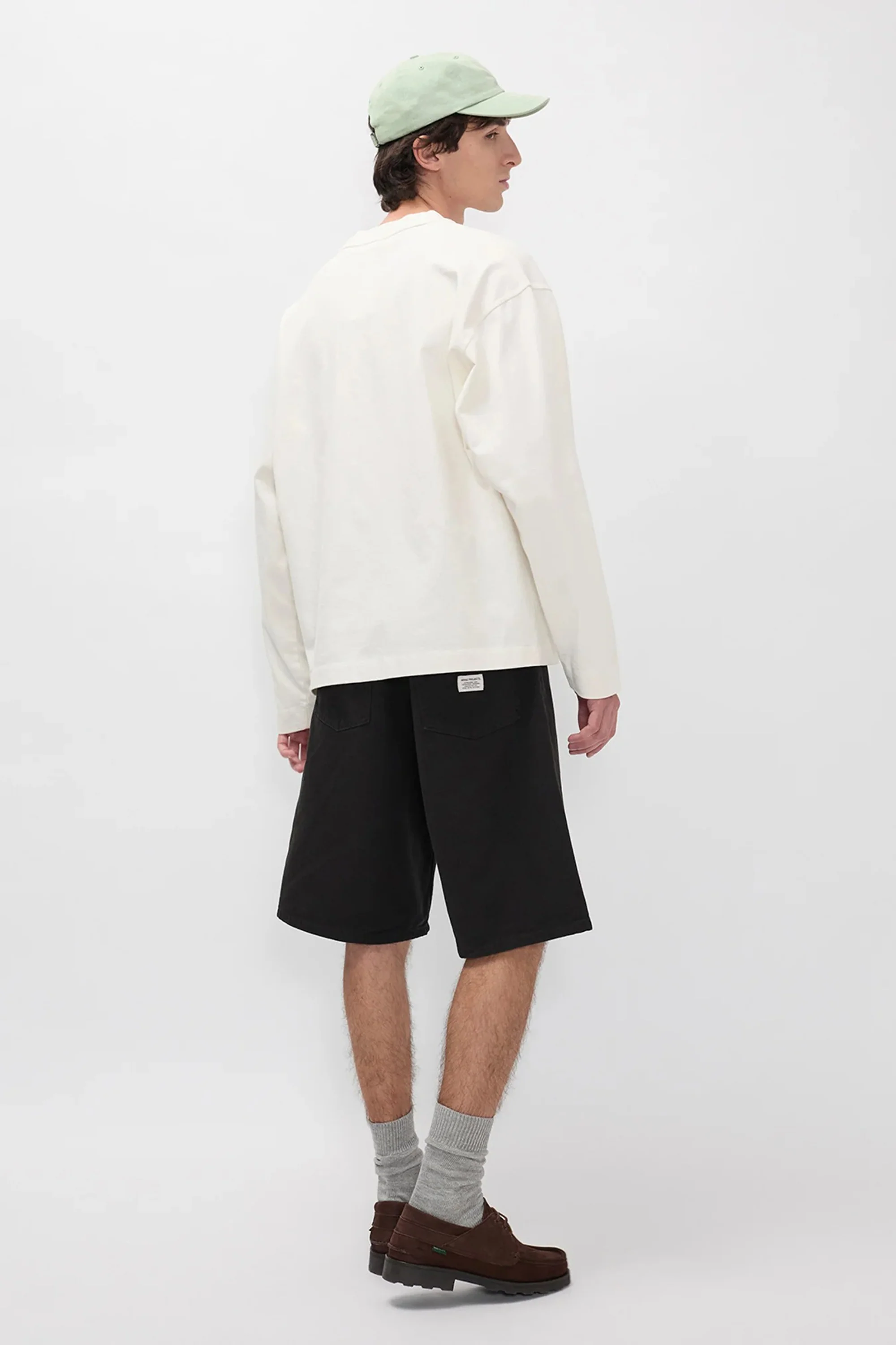 Isefjord Compact Cotton LS T-Shirt Ecru - Image 4