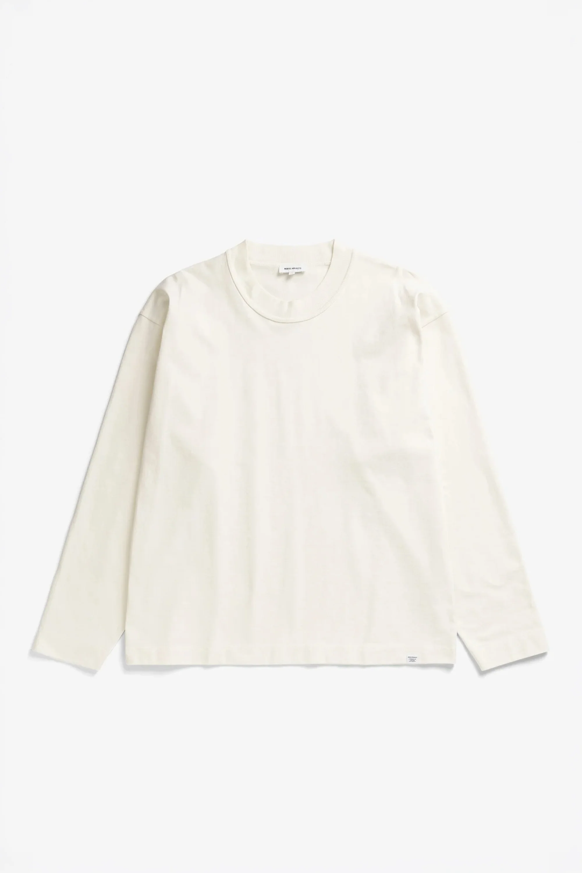 Isefjord Compact Cotton LS T-Shirt Ecru - Image 5