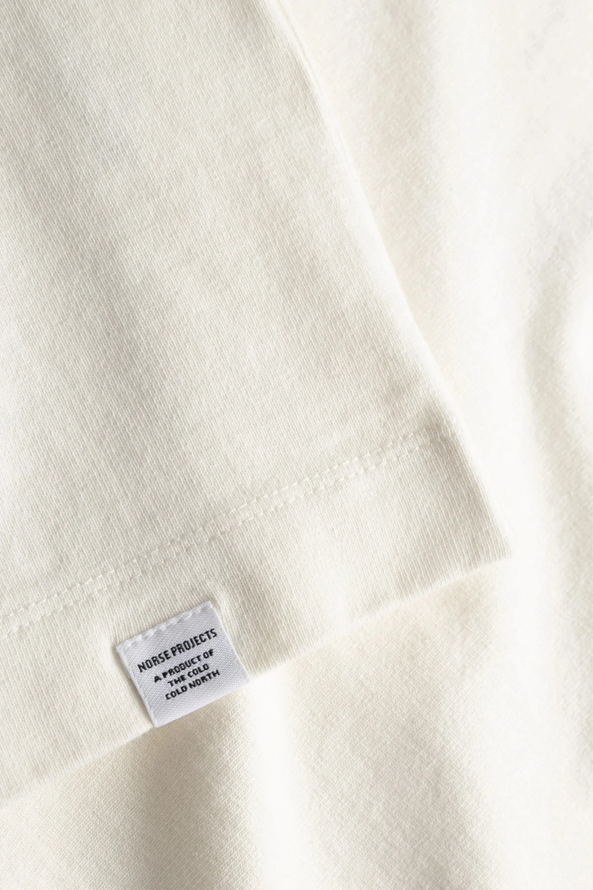 Isefjord Compact Cotton LS T-Shirt Ecru - Image 7