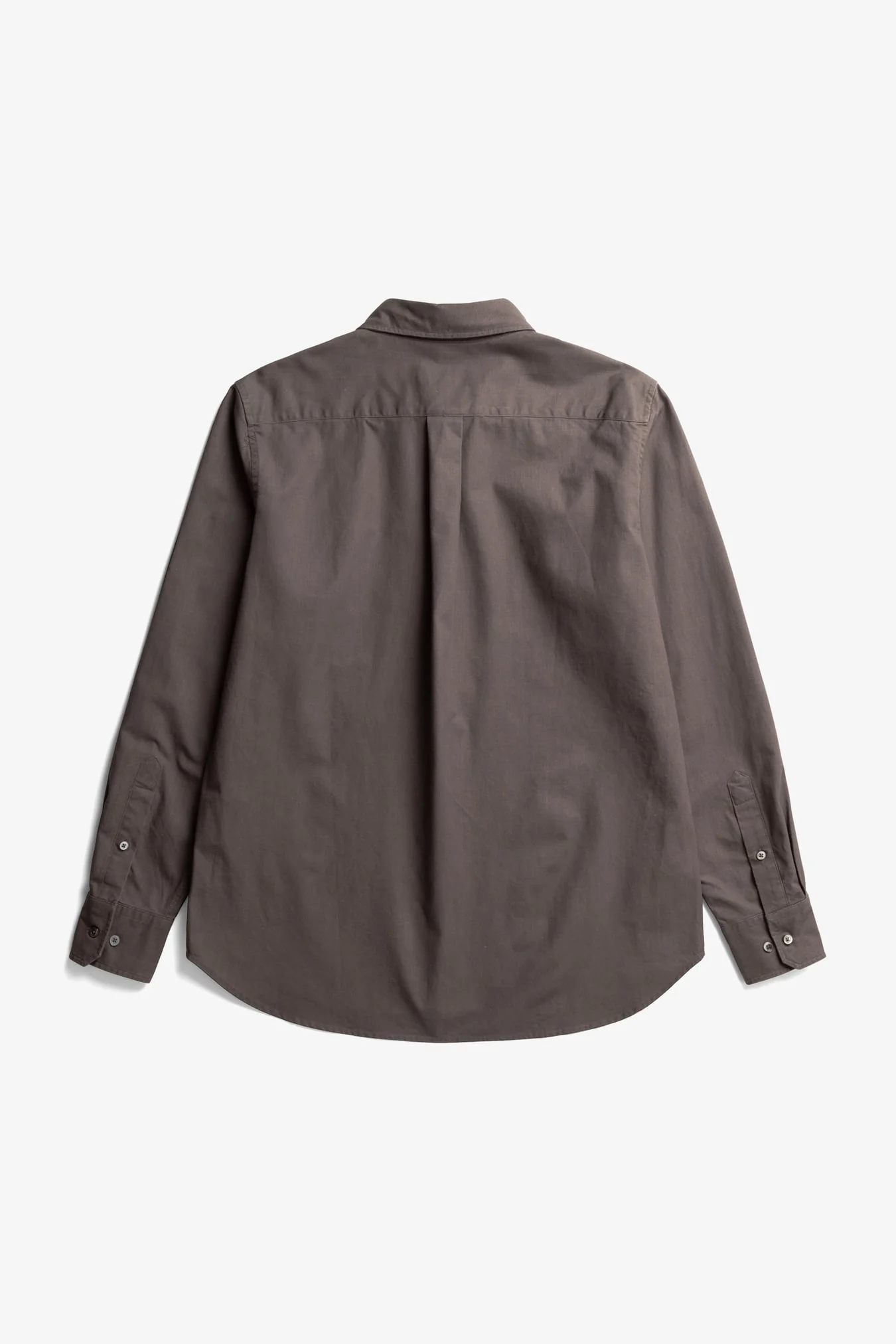 Kongshoved Cotton Faded Pigment Dyed Relaxed Shirt Shale - Image 7