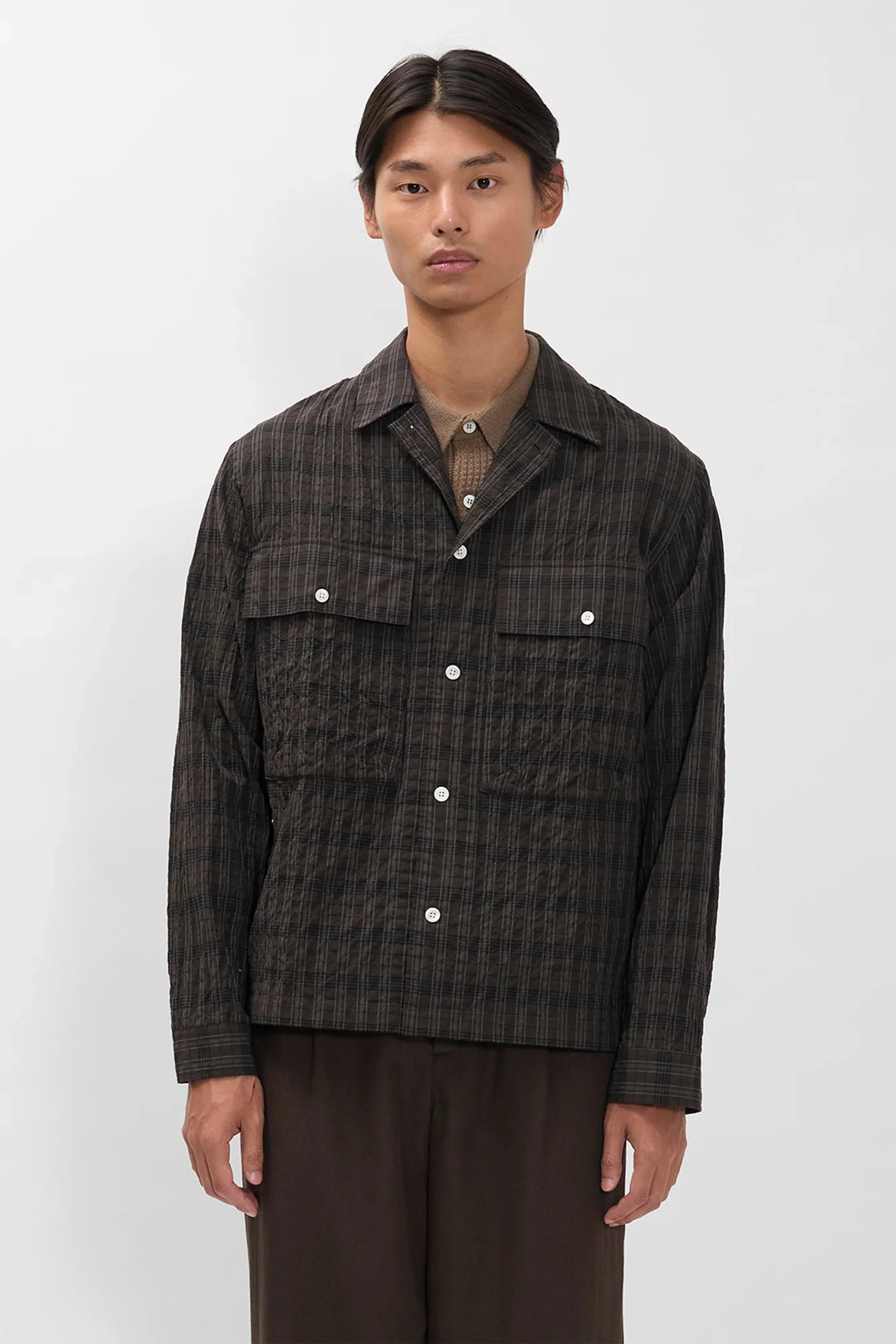 Mols Hunting Check Shirt Delicioso Brown - Image 2