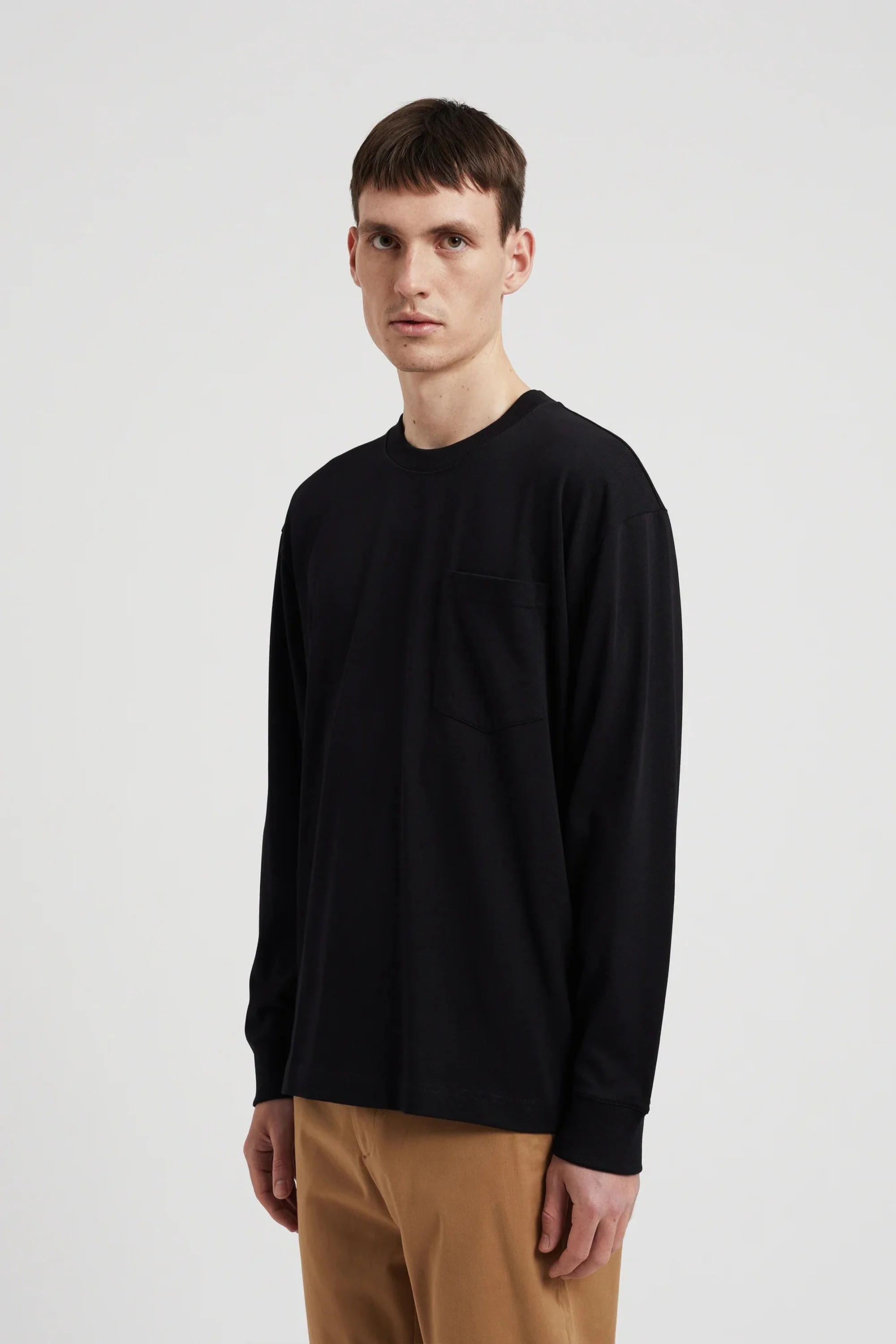 Norse Standard Heavy Loose LS T-Shirt Black - Image 2