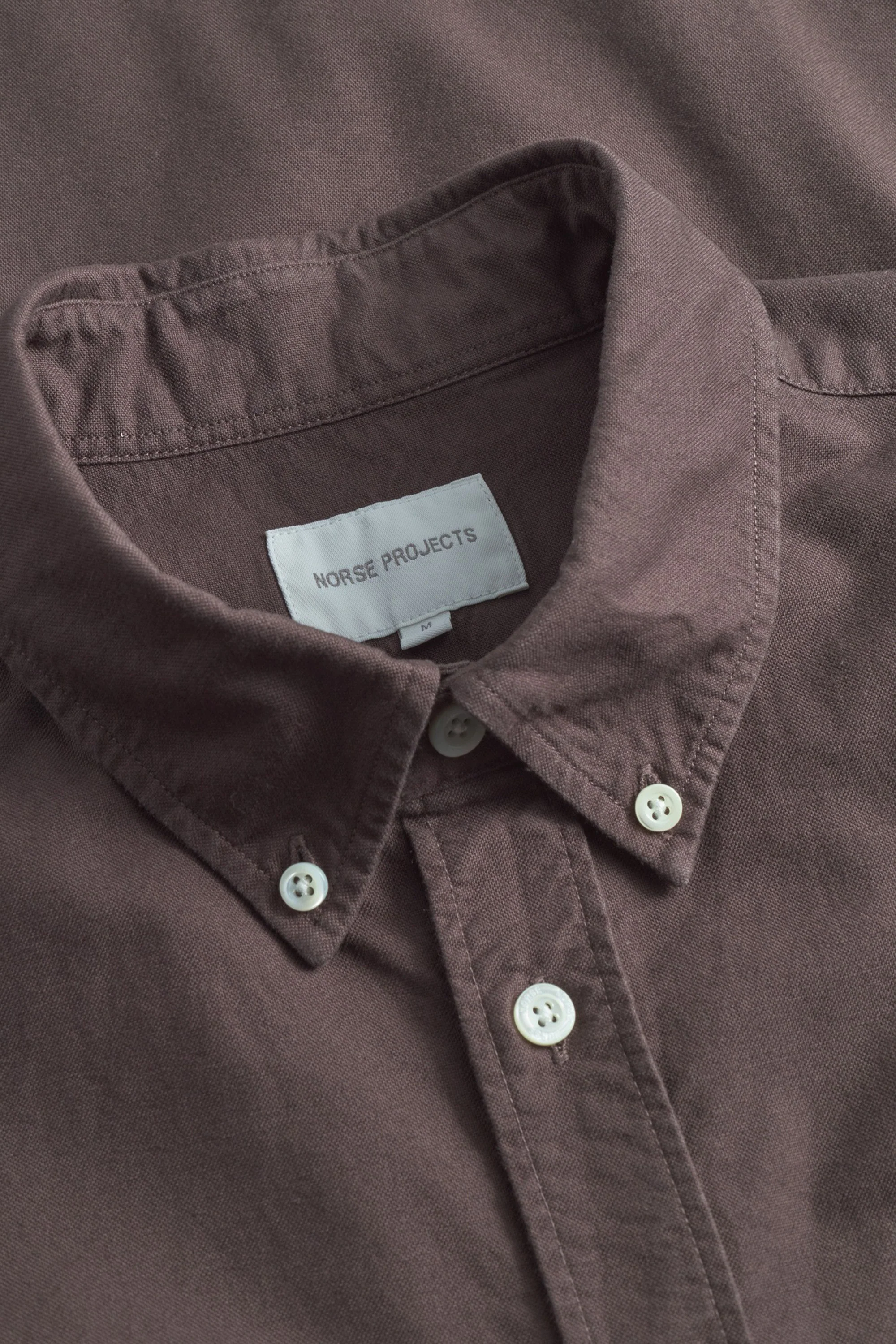 Norse Standard Oxford BD Shirt Seal Brown - Image 5