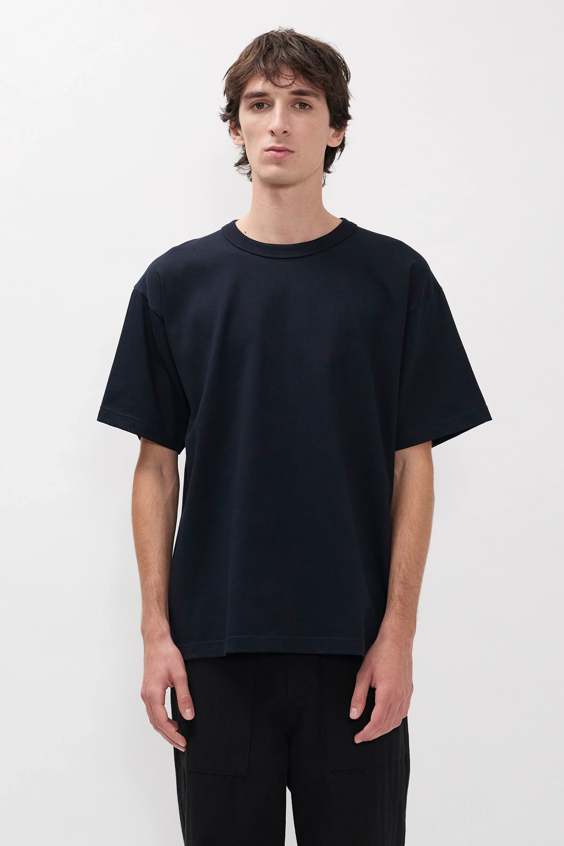 Snekkersten Organic Arch Print T-Shirt Dark Navy
