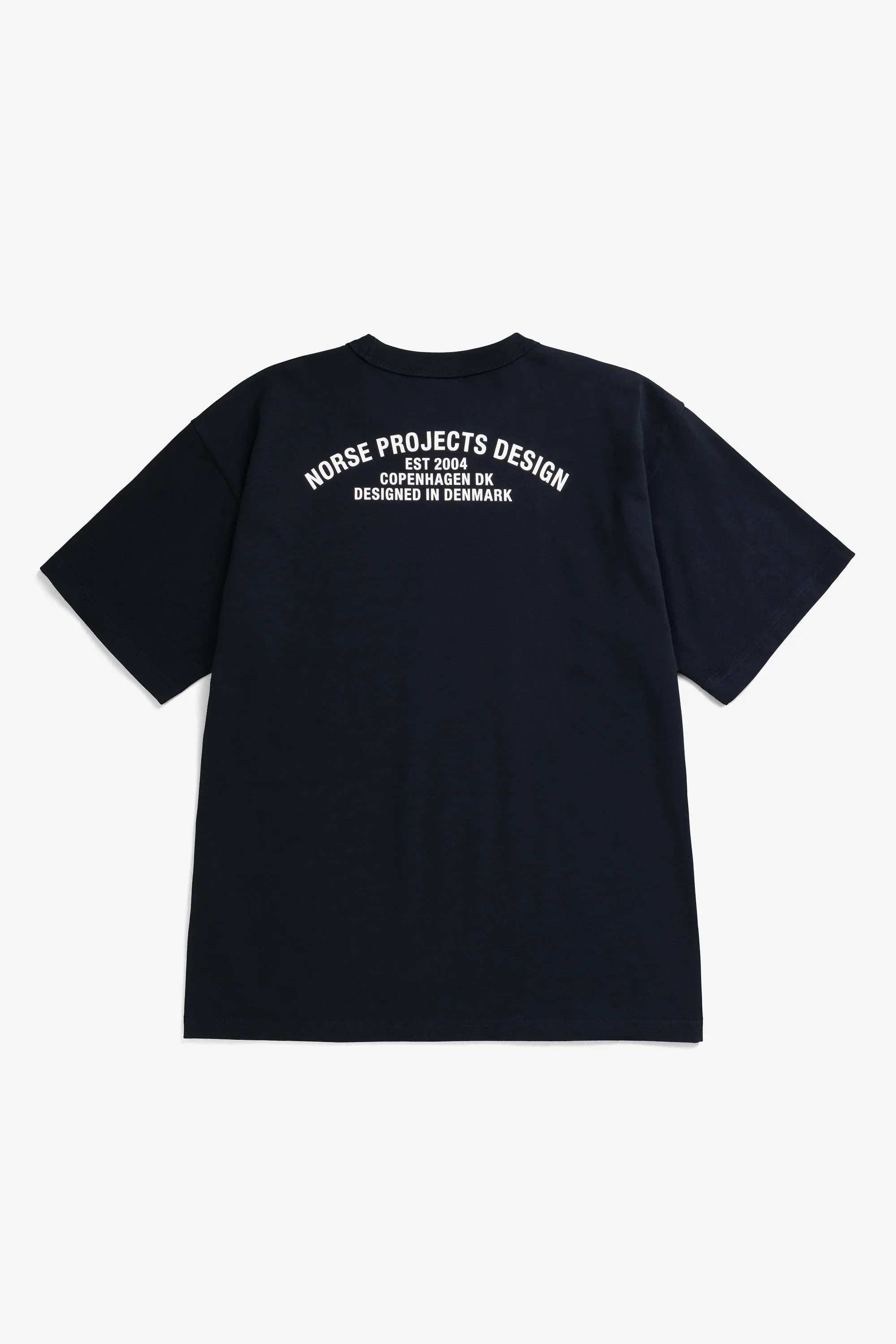 Snekkersten Organic Arch Print T-Shirt Dark Navy - Image 7