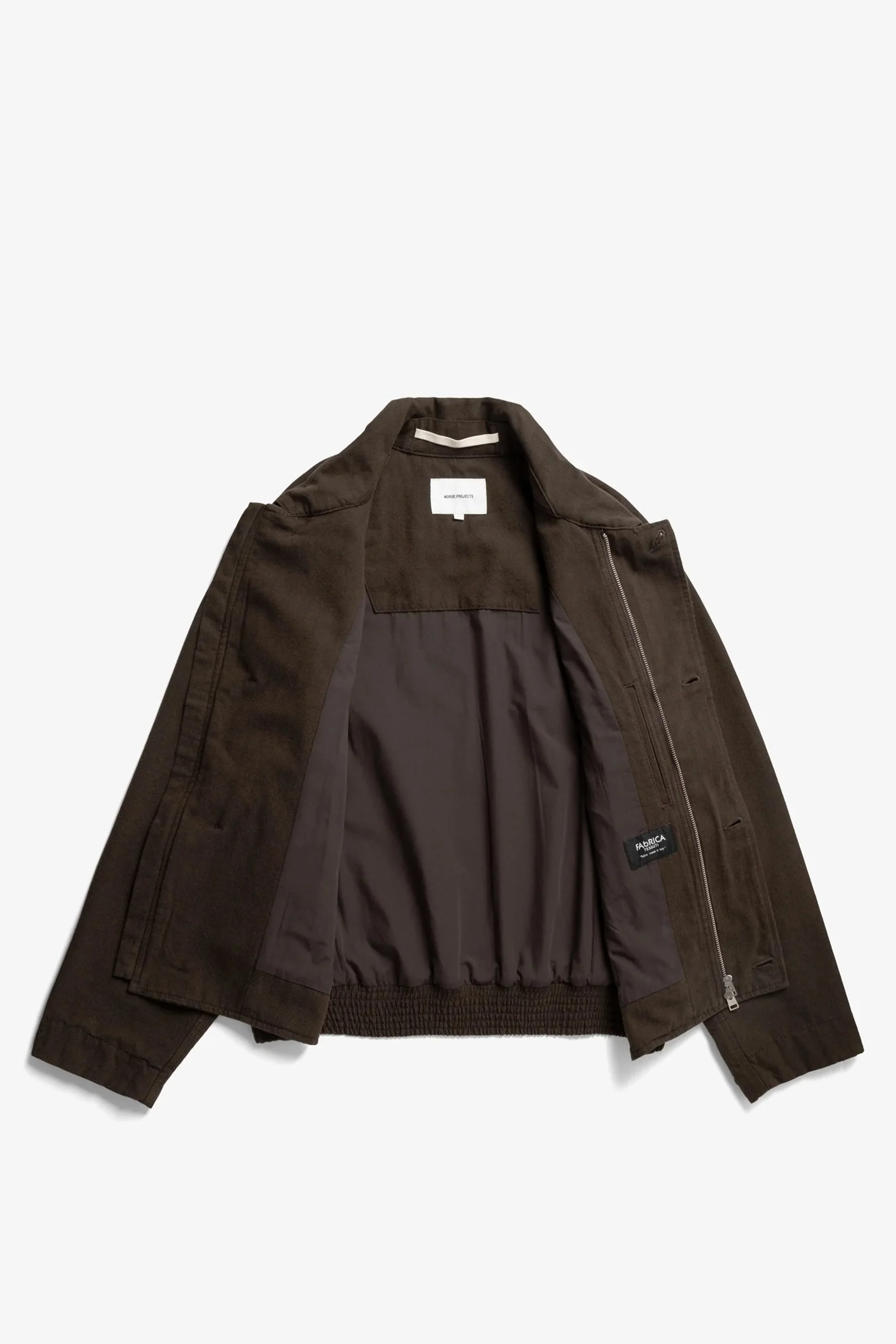 Vandel Herringbone Twill Flight Jacket Delicioso Brown - Image 8