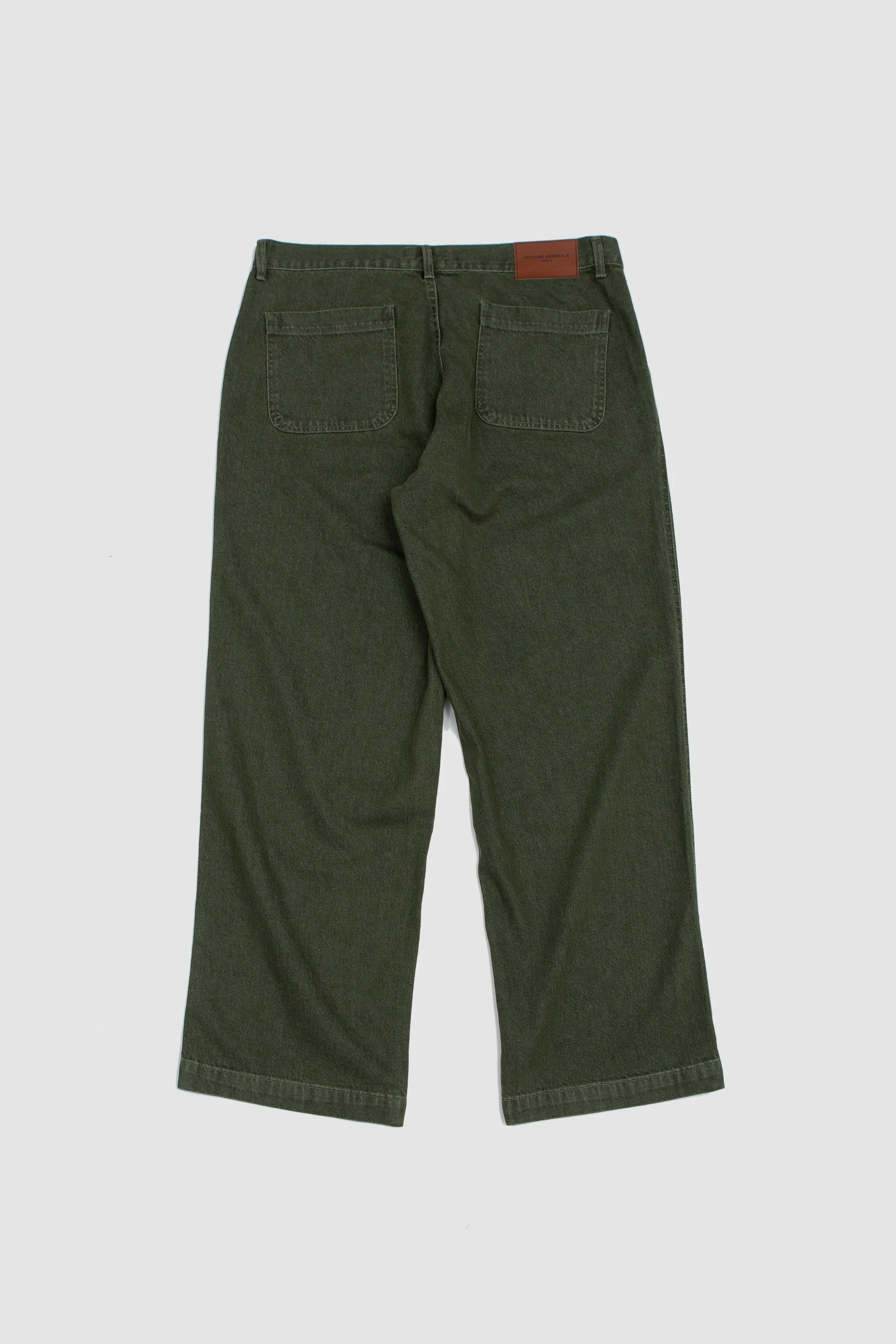 Nemir Piece Dye Rec. Cotton Jeans Olive Night - Image 5