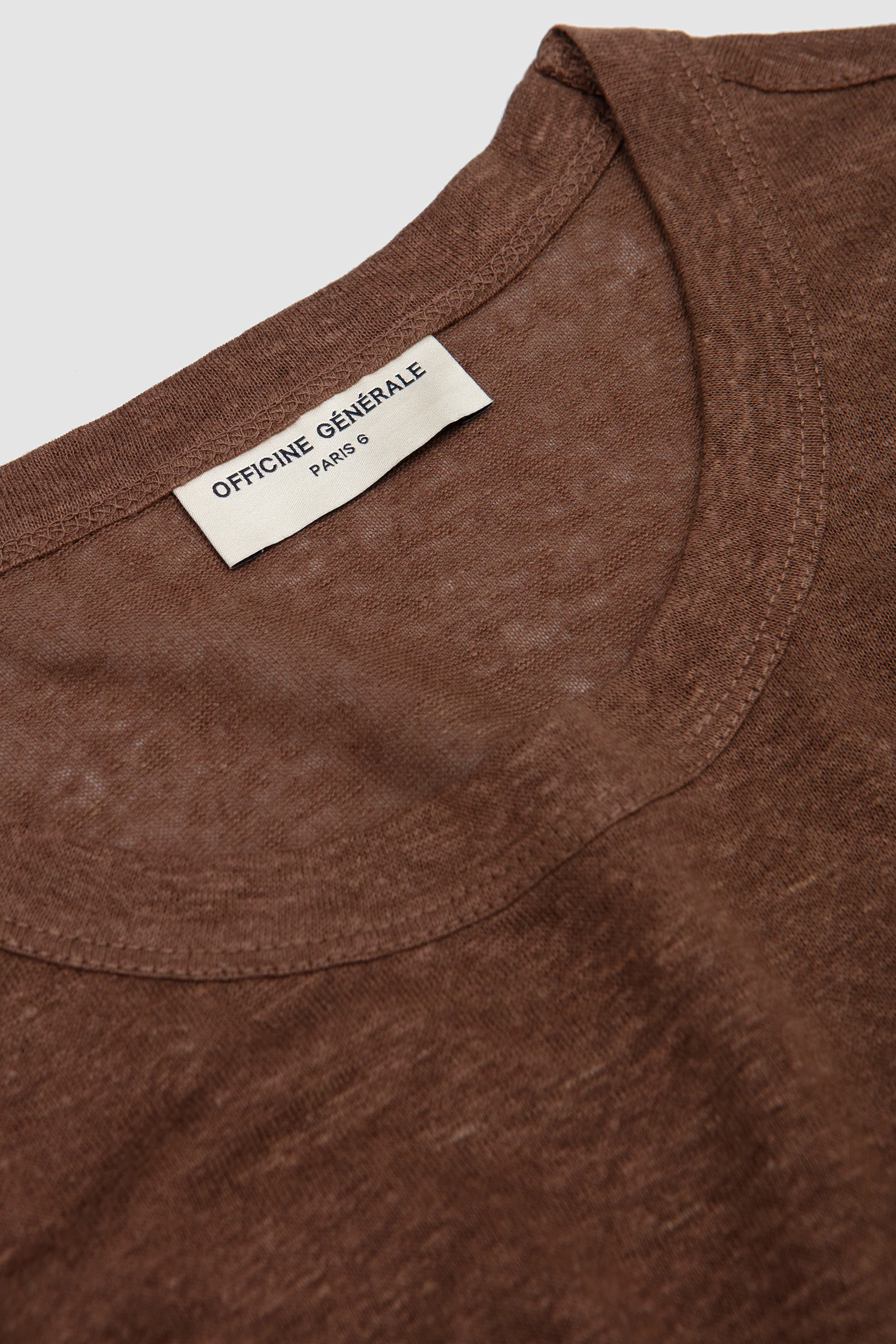 SS Tee Garment Dye Linen Coco - Image 3