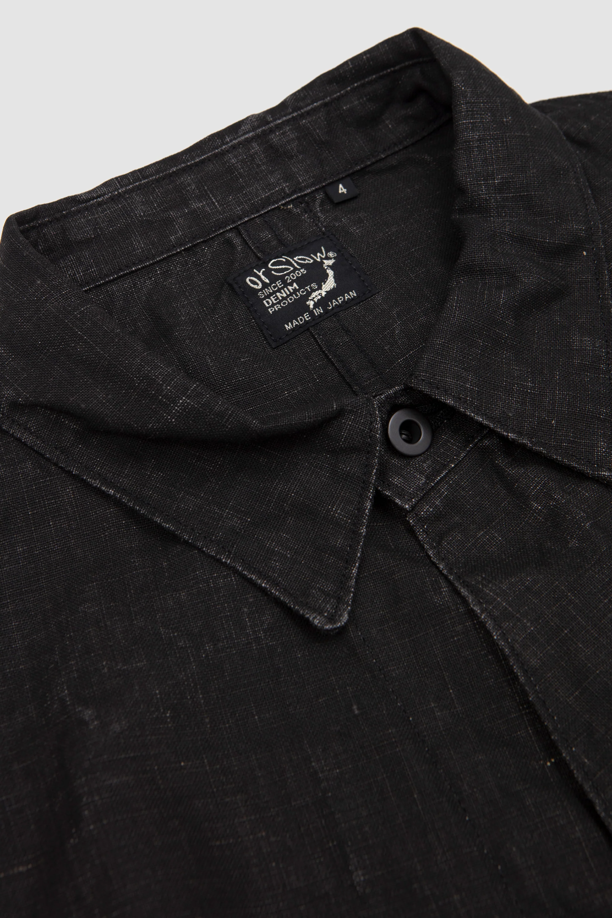 WWII 40's Sumi Coated Linen Coverall Black - Image 3
