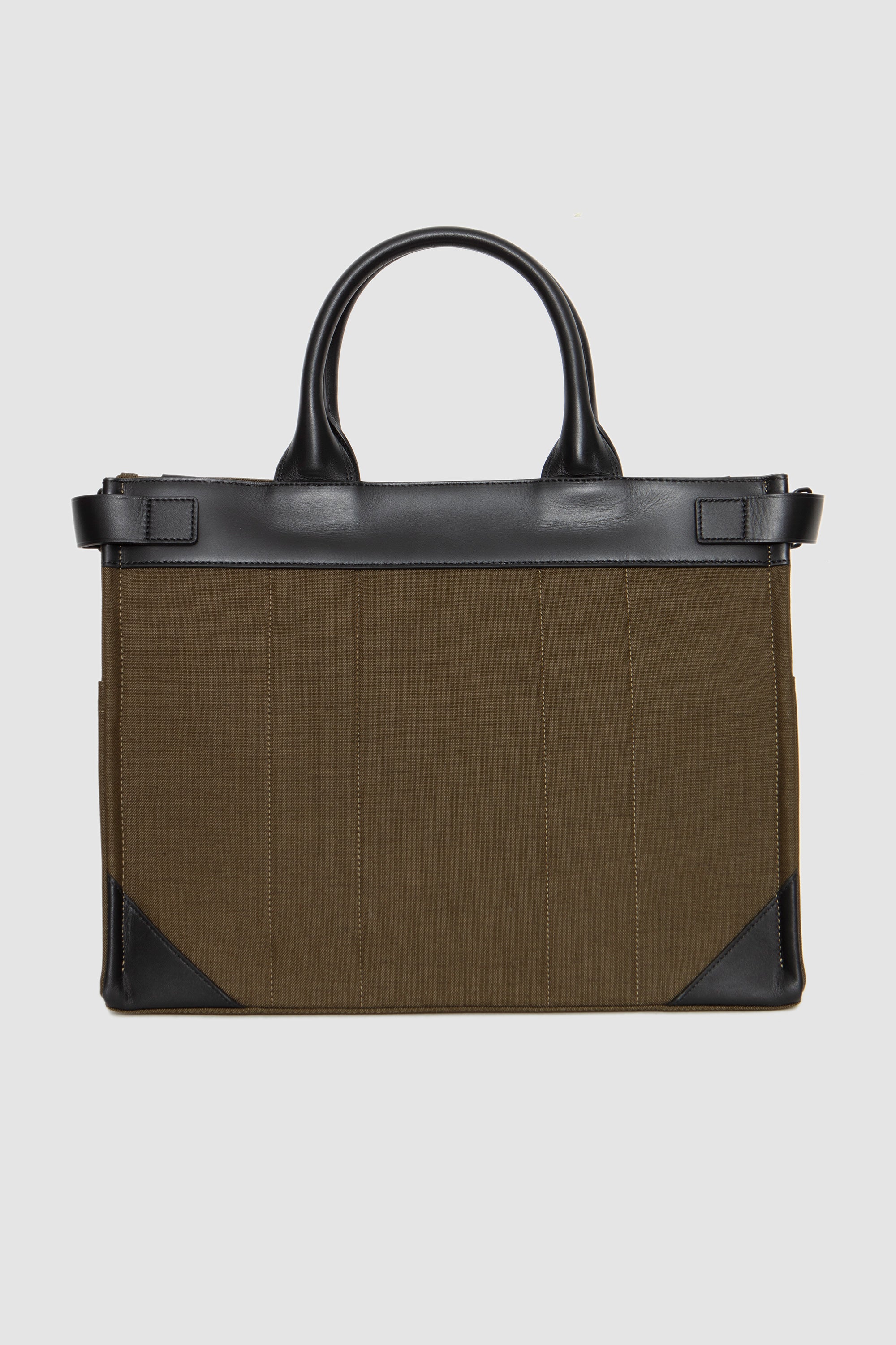 Fork 2Way Tote Bag (M) Olive - Image 5