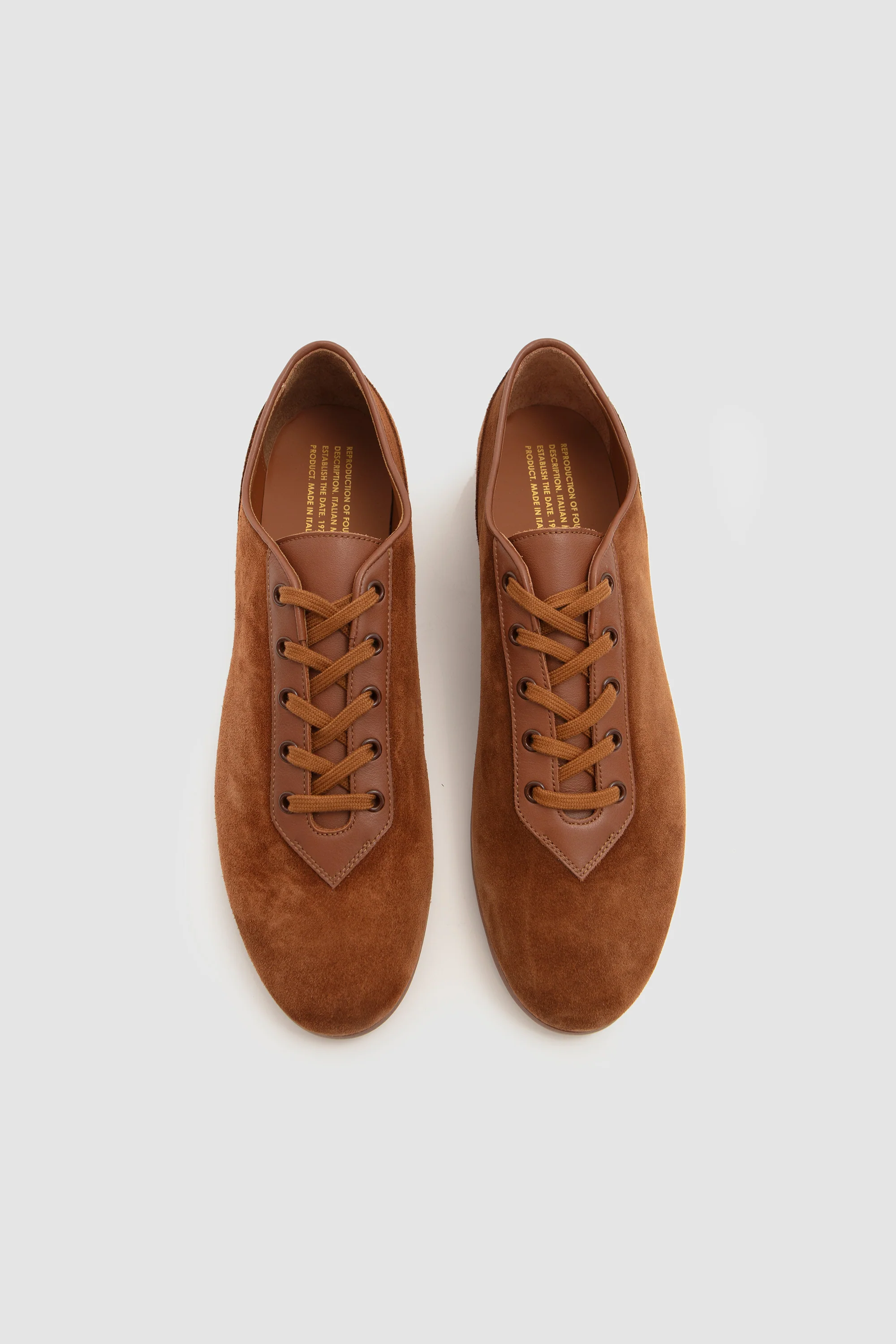 Italian Military Cognac Suede/ Cognac - Image 4