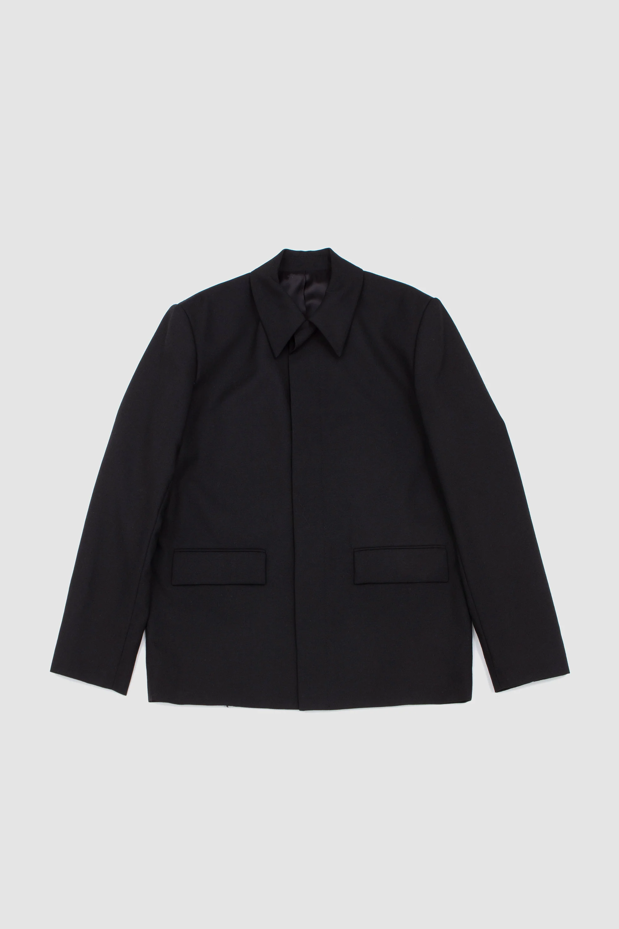 Rustic Wool Jacket Black - Image 2