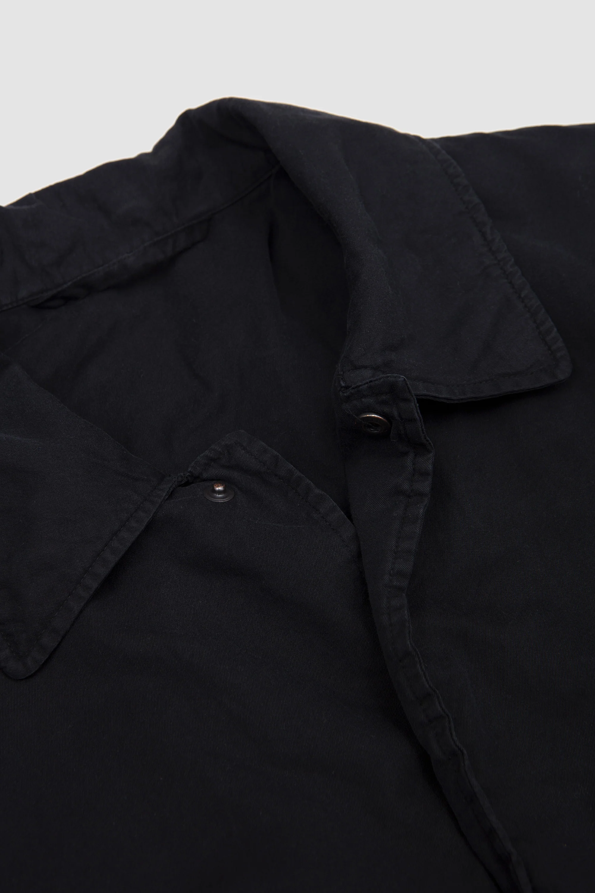 Cotton Rayon Vintage Coach Jacket Black - Image 3