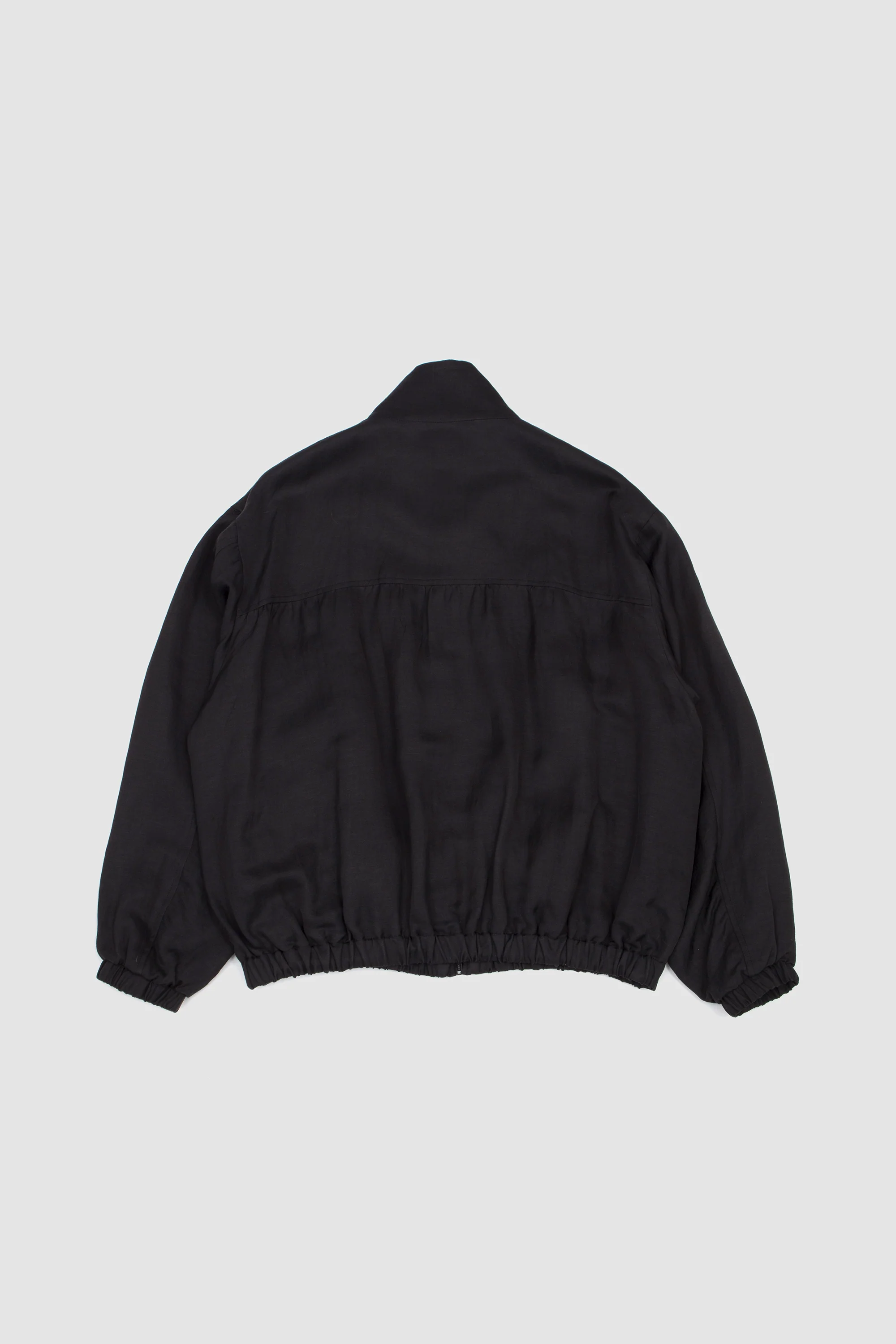 Vis/Li Bright Twill Shirred Light Zip Jacket Dark Charcoal - Image 5