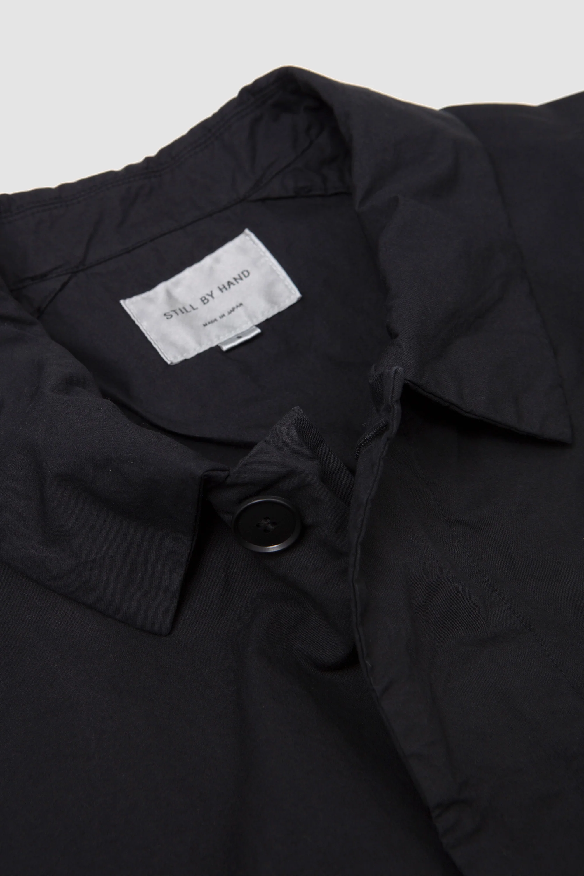 Garment-Dye Half Coat Black Navy - Image 3