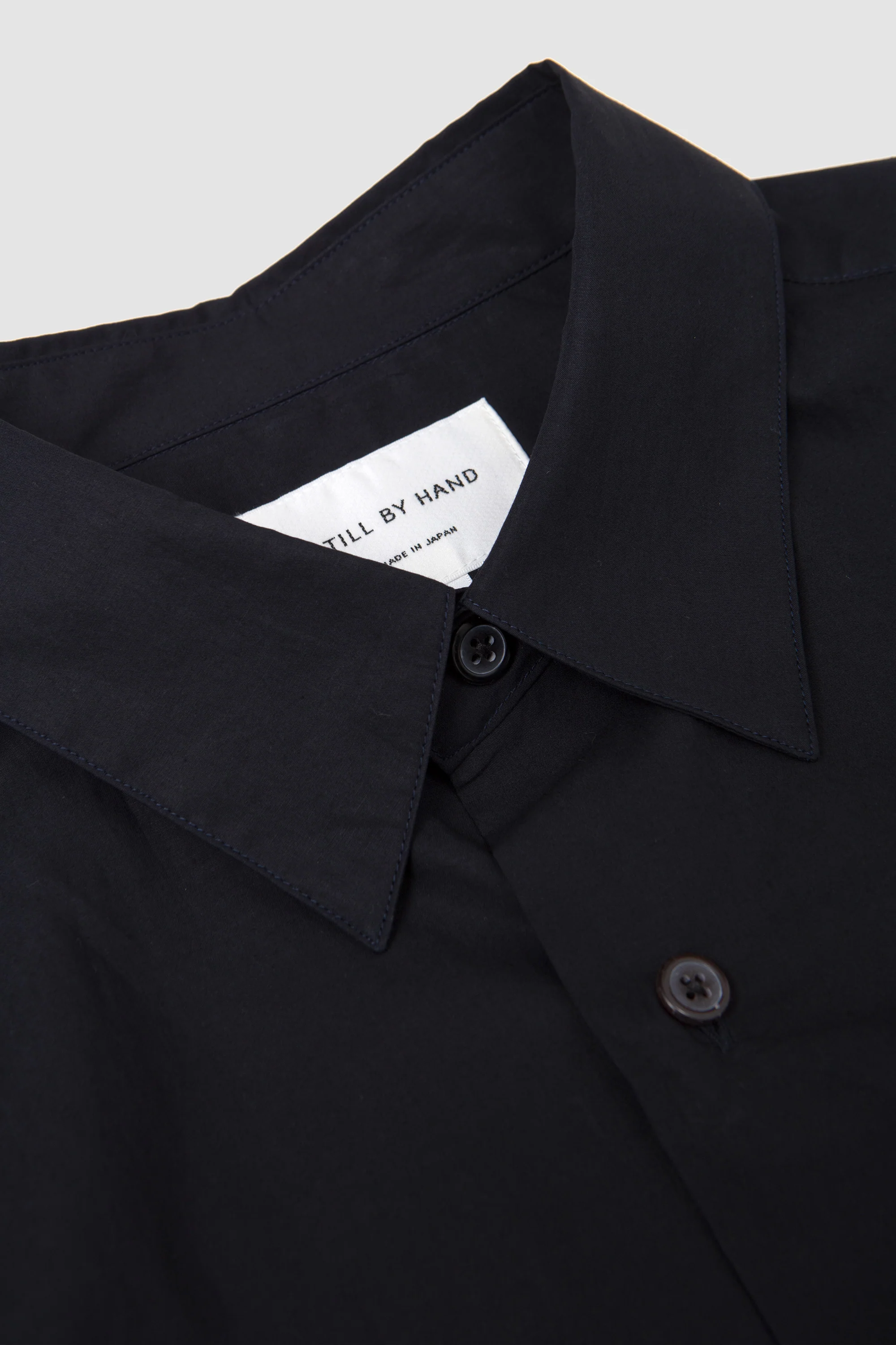 Half Sleeve Cotton Shirt Navy - Image 3