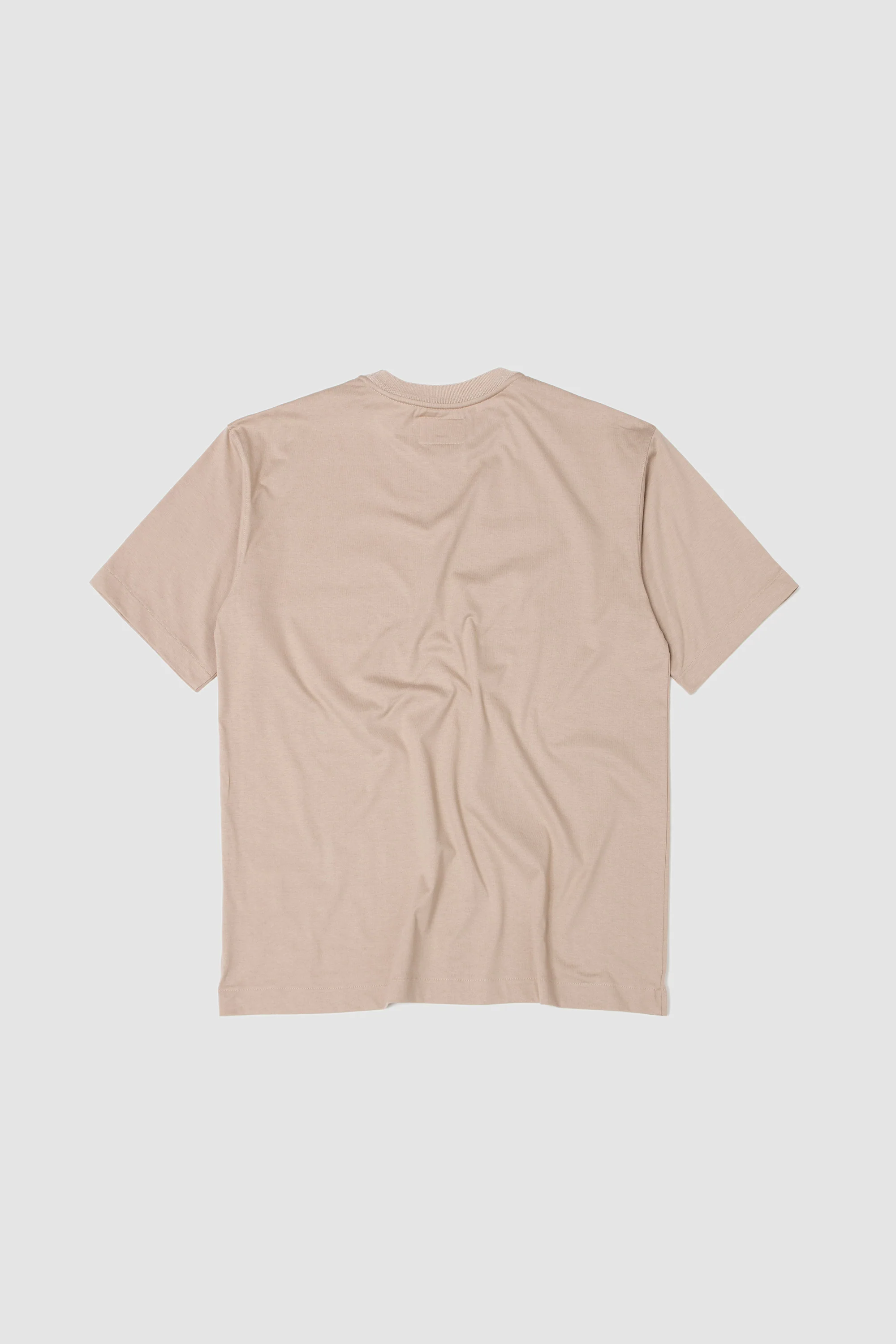 Knitted Rib T-Shirt Sand Beige - Image 5